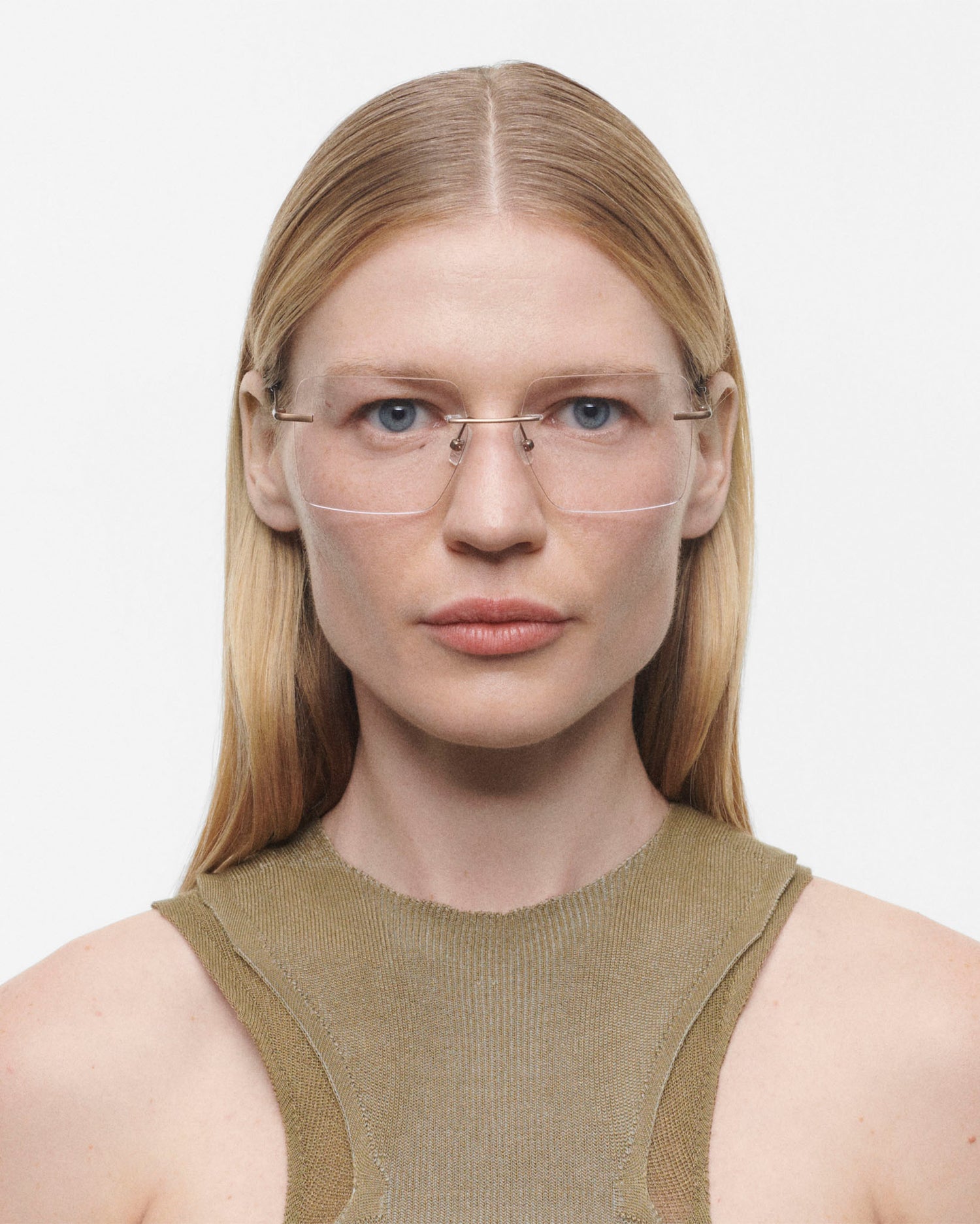 COTE: Rectangular Metal Marrón optical glasses by GIGI STUDIOS 4129