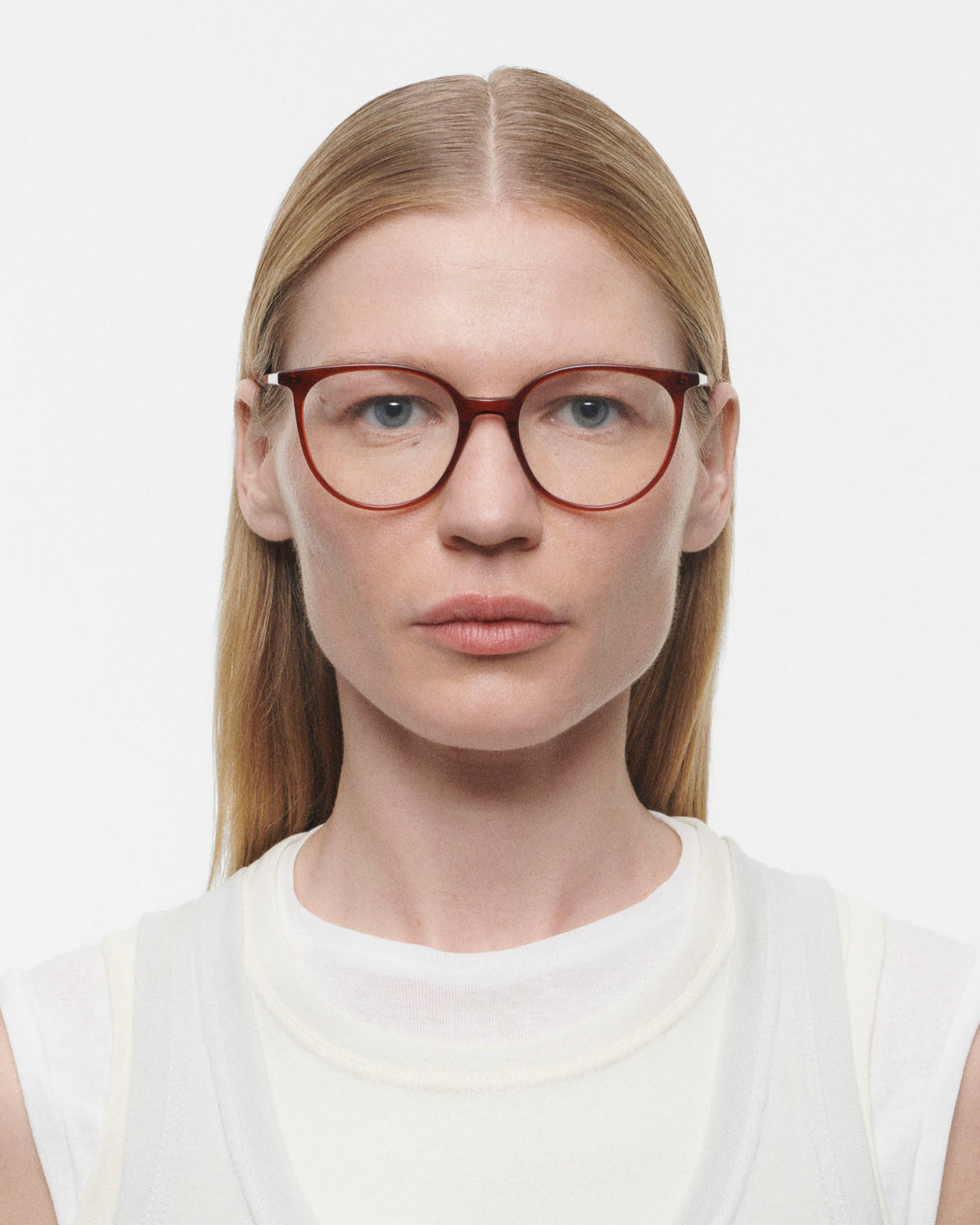 LIAM: Redondas Acetato Rojo optical glasses by GIGI STUDIOS 4133