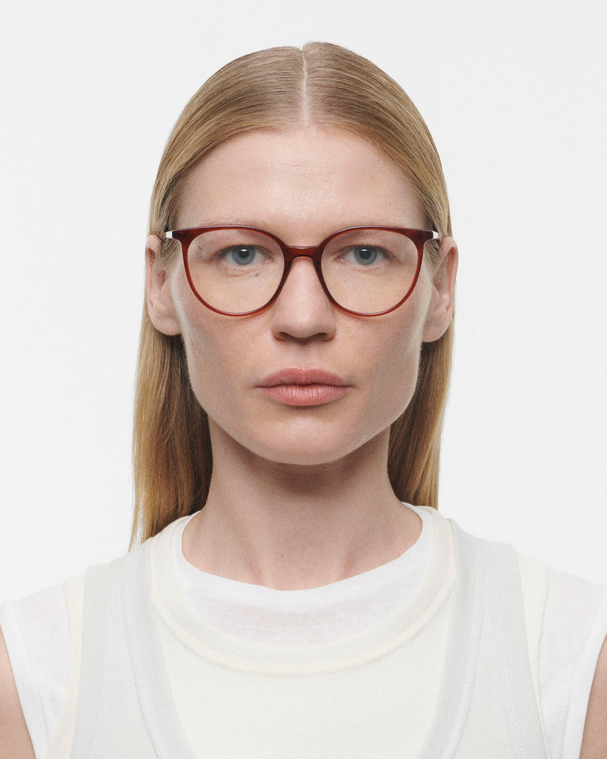 LIAM: Redondas Acetato Rojo optical glasses by GIGI STUDIOS 4133