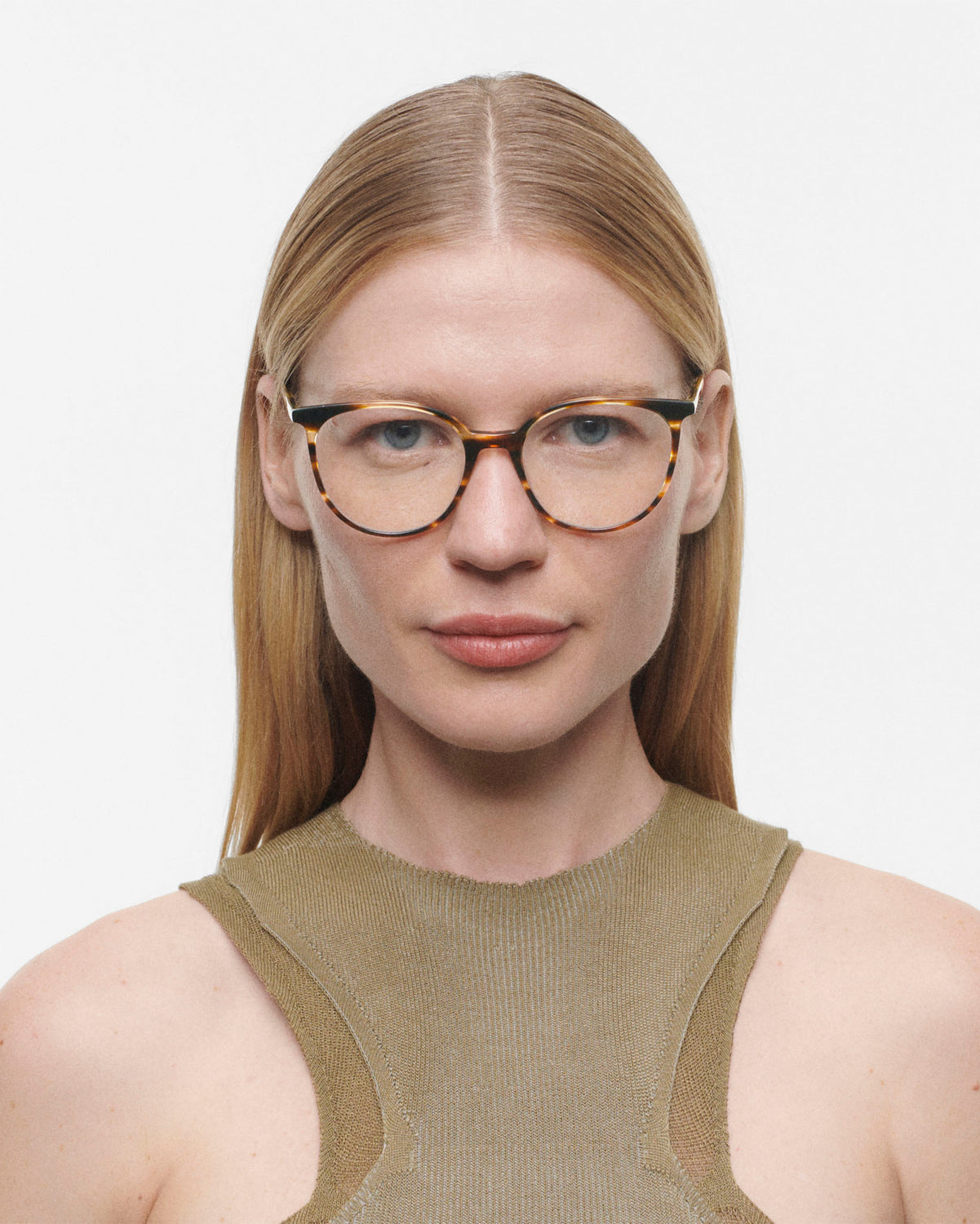 LIAM: Redondas Acetato Havana optical glasses by GIGI STUDIOS 4139