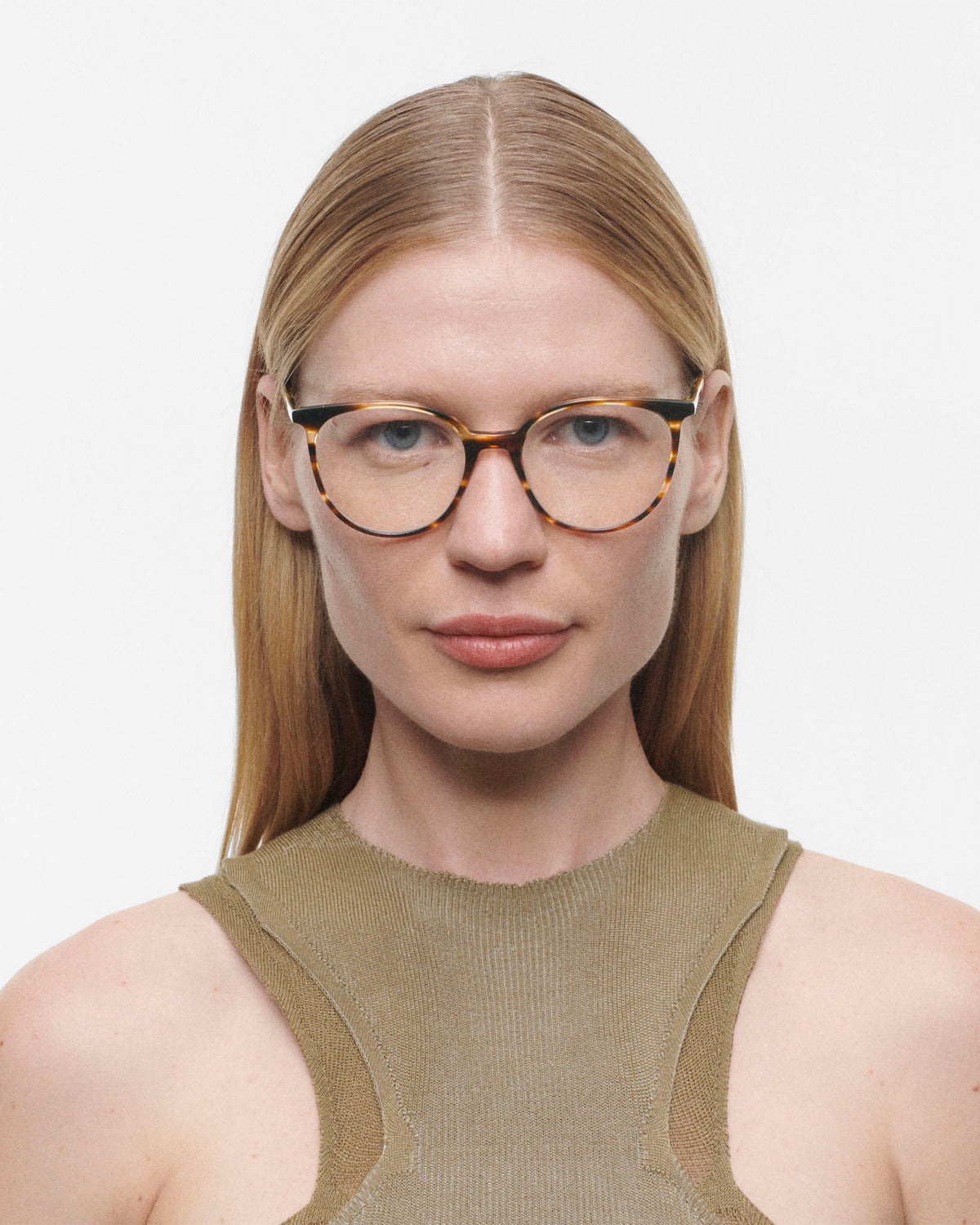 LIAM: Redondas Acetato Havana optical glasses by GIGI STUDIOS 4139