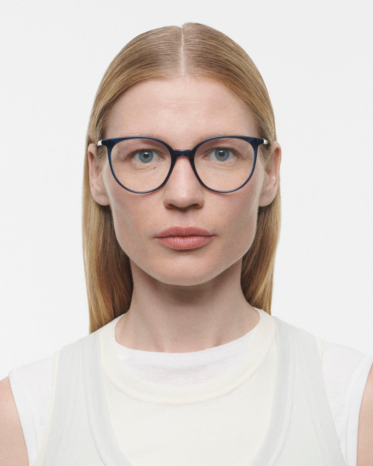 LIAM: Redondas Acetato Azul optical glasses by GIGI STUDIOS 4143