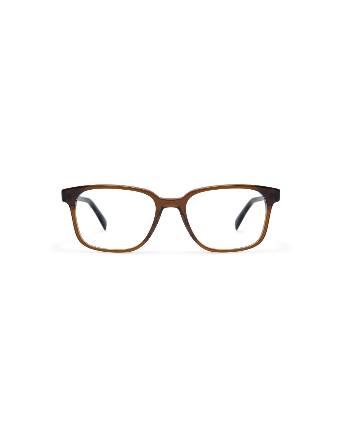 CEDRIC: Cuadrada Acetato Marrón optical glasses by ATLANT 12239