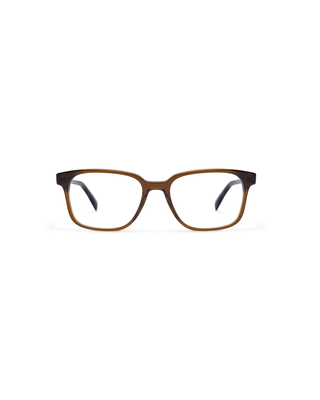 CEDRIC: Cuadrada Acetato Marrón optical glasses by ATLANT 12239