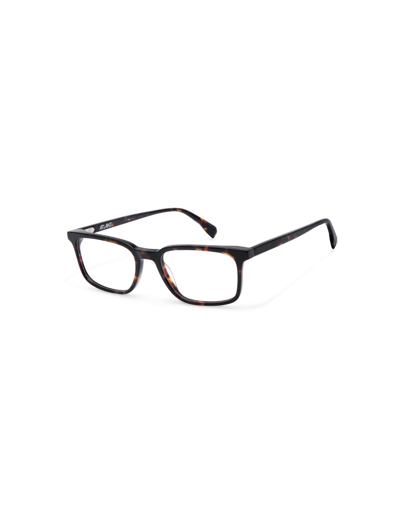 GLENN: Rectangular Acetato Havana optical glasses by ATLANT 12315