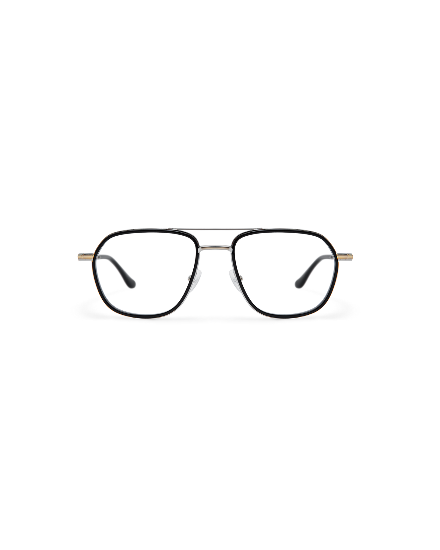 DENYS: Aviador Acetato-Metal Noir optical glasses by ATLANT 12245
