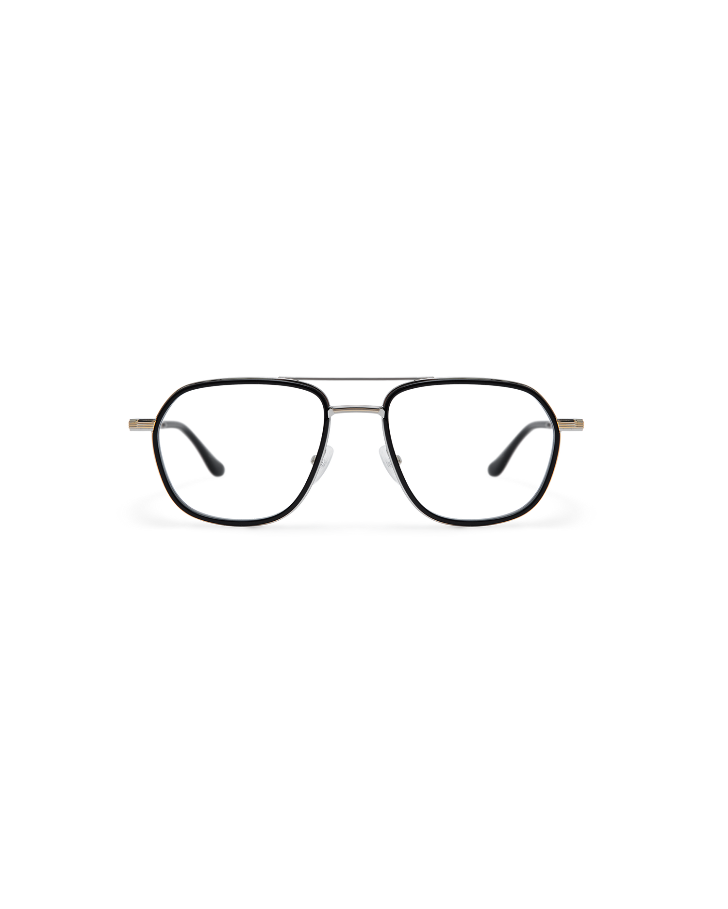 DENYS: Aviador Acetato-Metal Noir optical glasses by ATLANT 12245