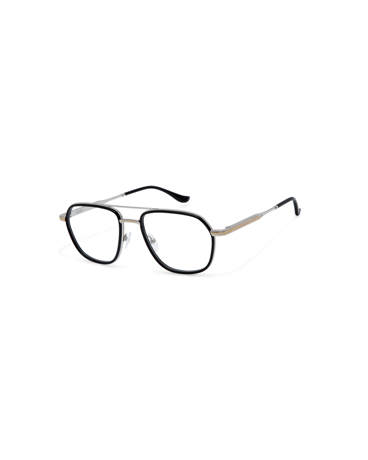 DENYS: Aviador Acetato-Metal Noir optical glasses by ATLANT 12318