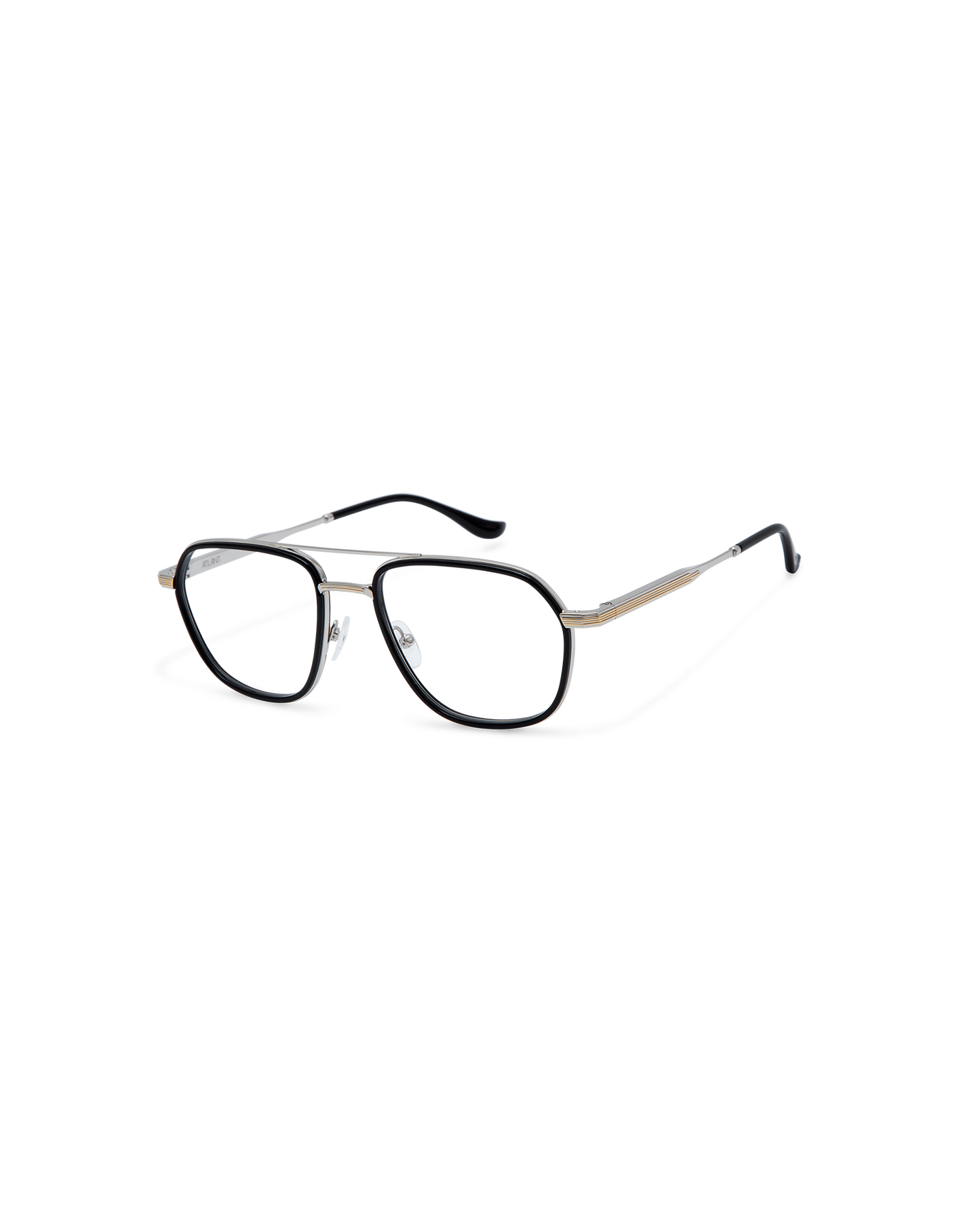 DENYS: Aviador Acetato-Metal Noir optical glasses by ATLANT 12318