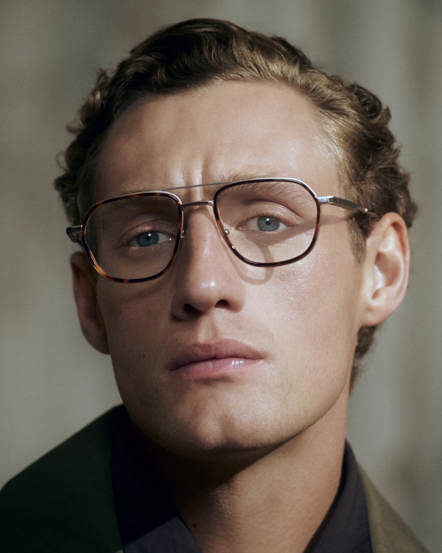 DENYS: Aviador Acetato-Metal Havana optical glasses by ATLANT 13888