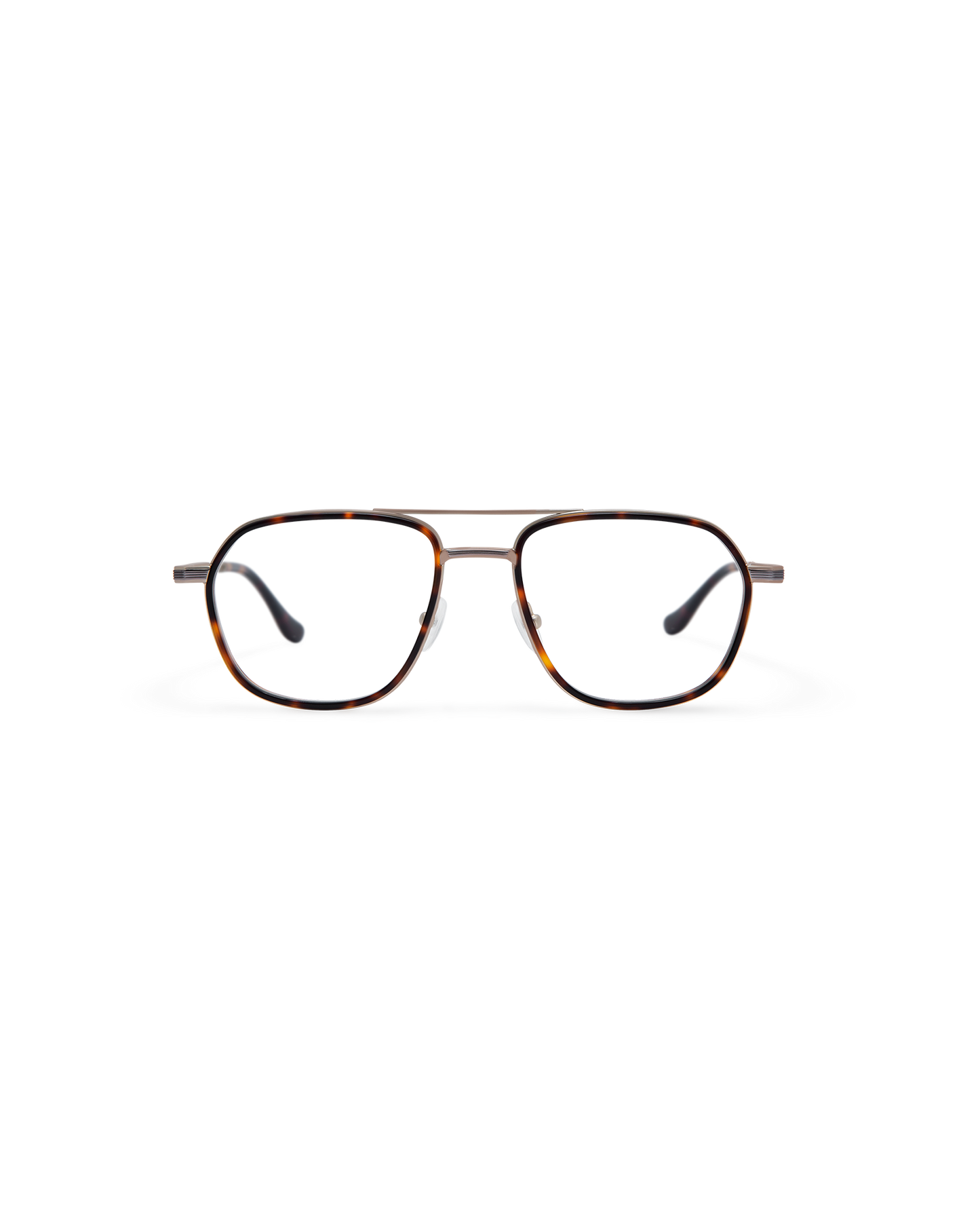 DENYS: Aviador Acetato-Metal Havana optical glasses by ATLANT 12246