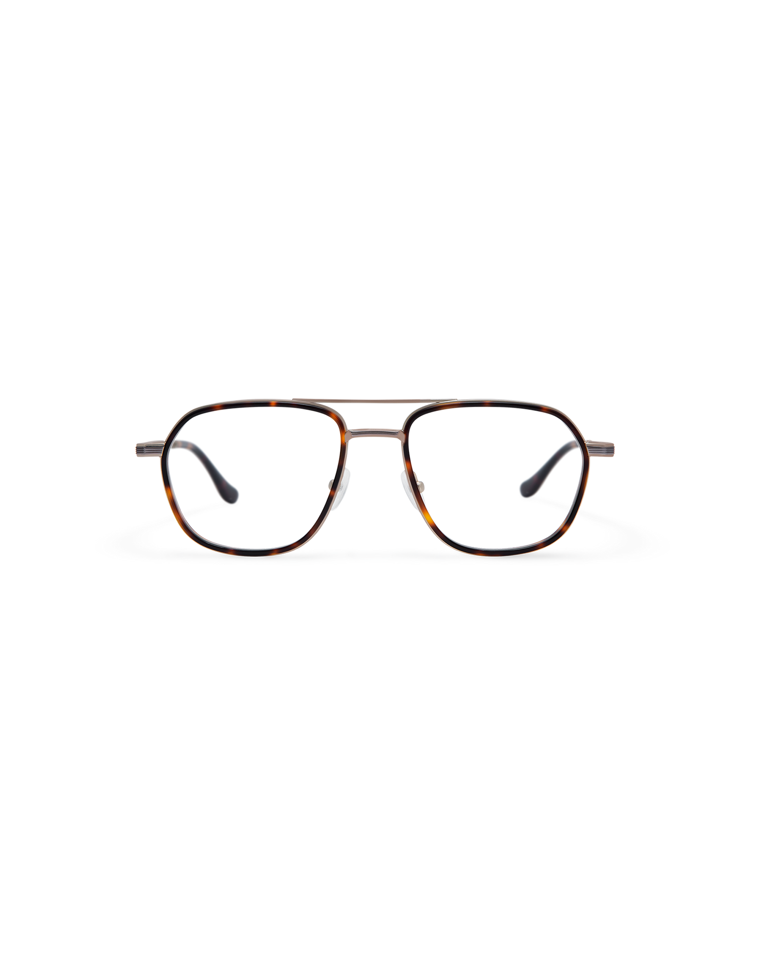 DENYS: Aviador Acetato-Metal Havana optical glasses by ATLANT 12246
