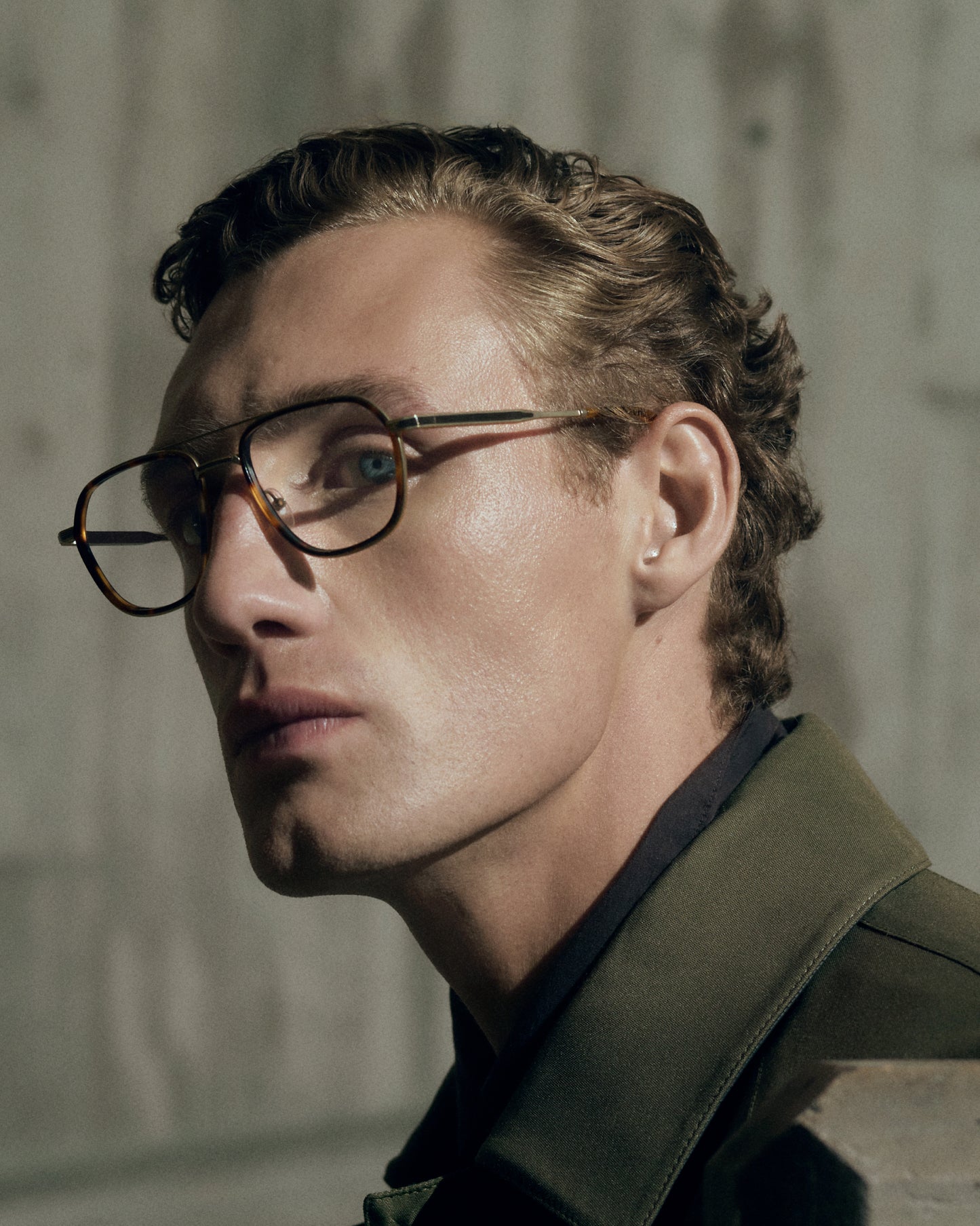 DENYS: Aviador Acetato-Metal Havana optical glasses by ATLANT 13889