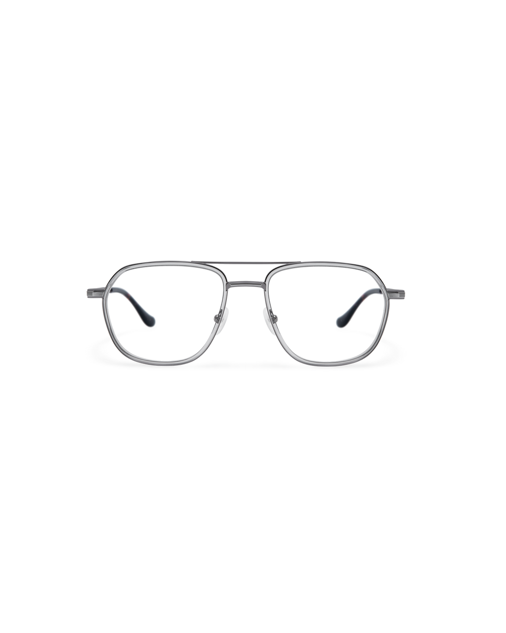 DENYS: Aviador Acetato-Metal Grigio optical glasses by ATLANT 12247