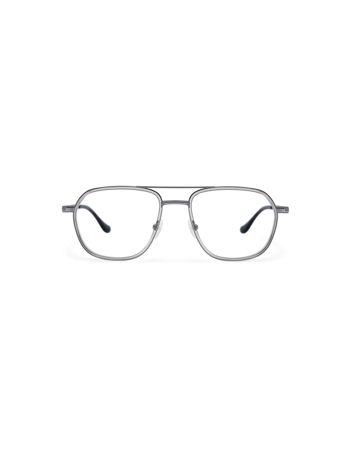 DENYS: Aviador Acetato-Metal Grigio optical glasses by ATLANT 12247