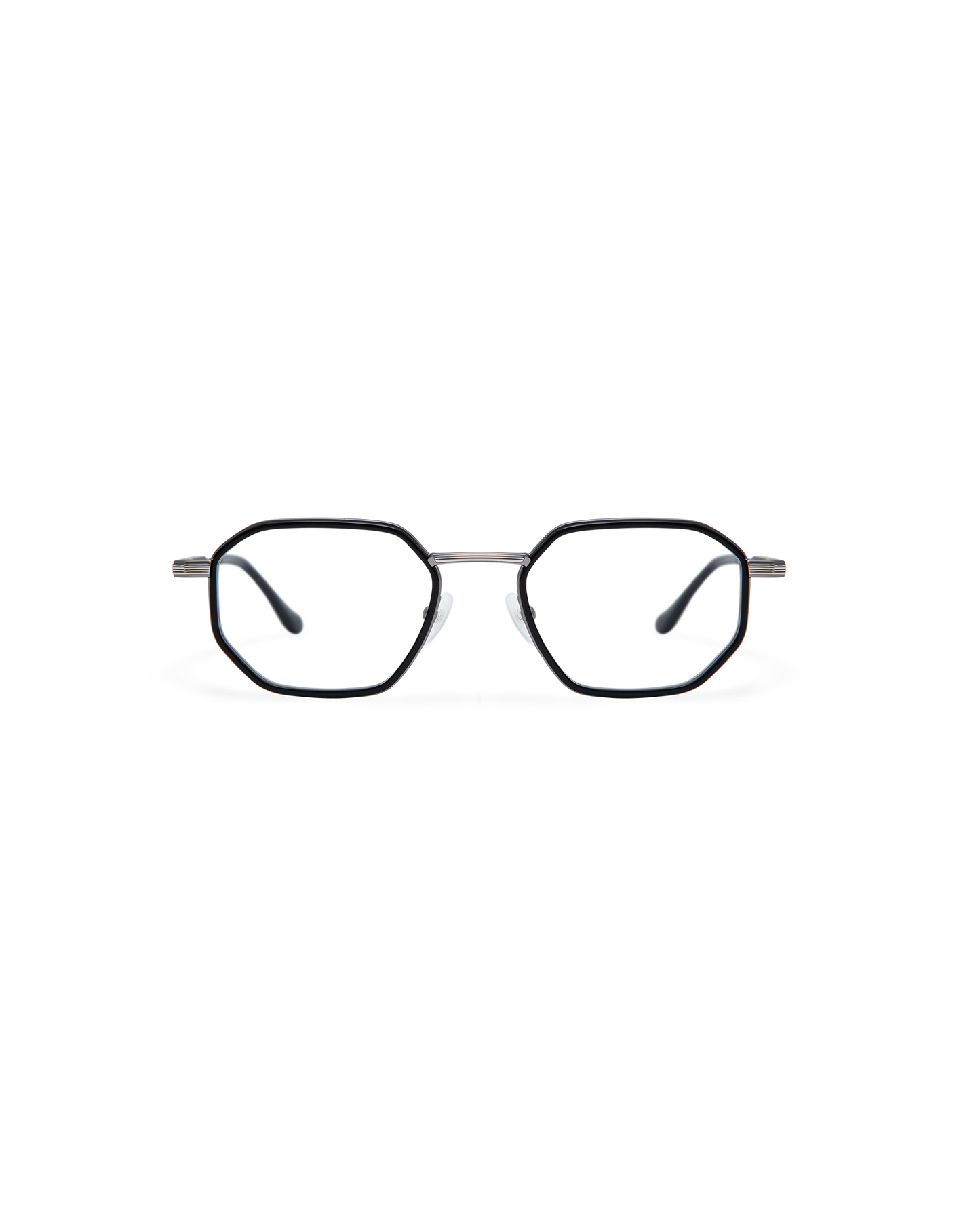 HERZOG: Geométricas Acetato-Metal Noir optical glasses by ATLANT 12248