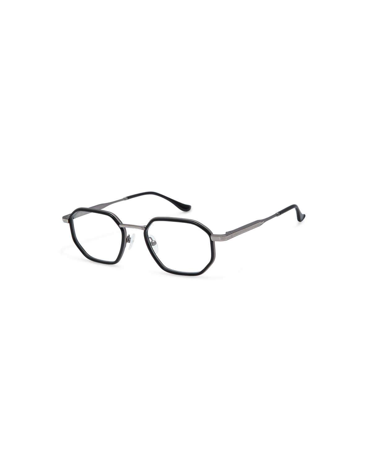 HERZOG: Geométricas Acetato-Metal Noir optical glasses by ATLANT 12321