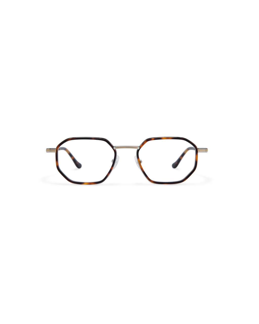 HERZOG: Geométricas Acetato-Metal Havana optical glasses by ATLANT 12249