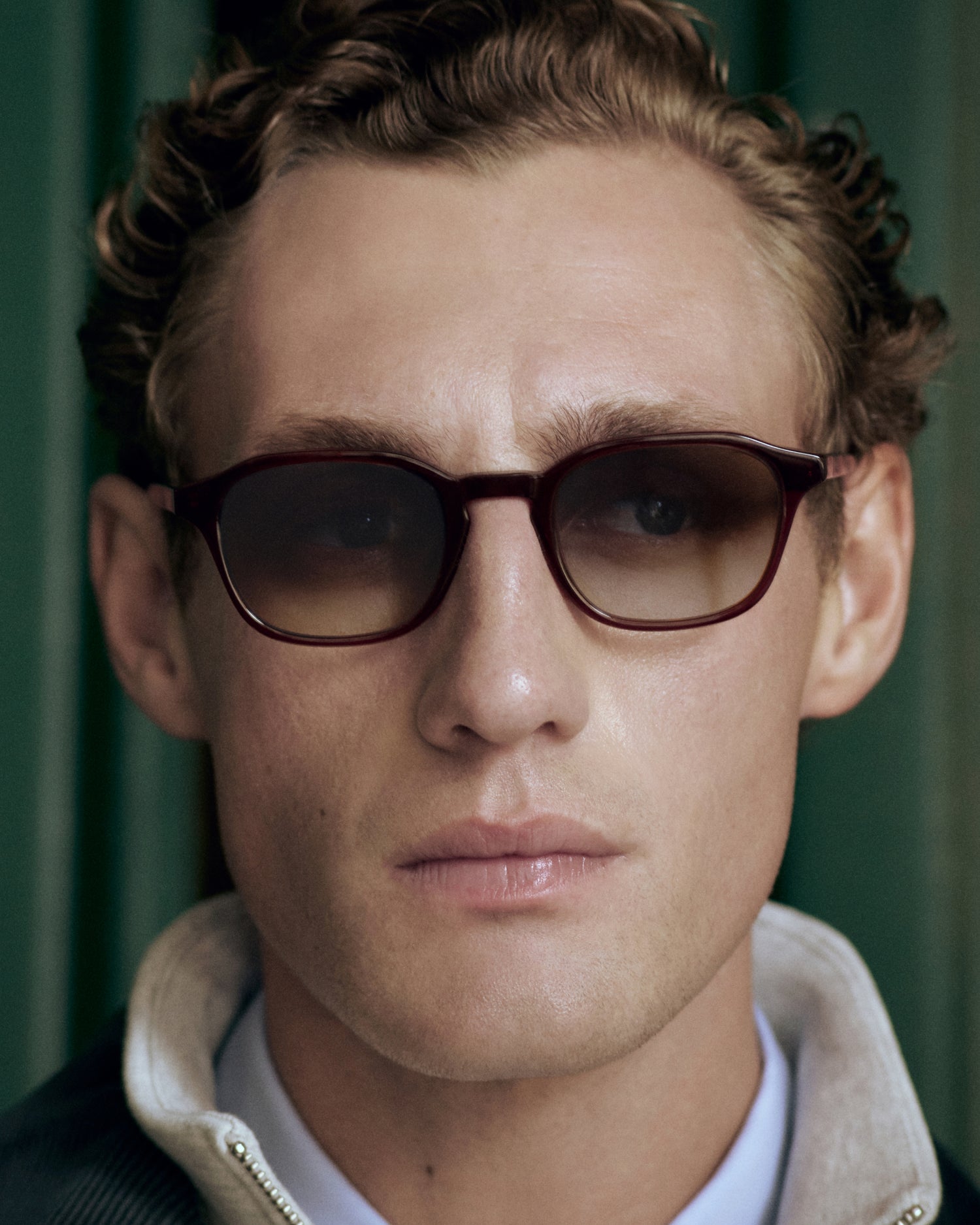 HENNING: Cuadrada Acetato Marrón sunglasses by ATLANT 13892
