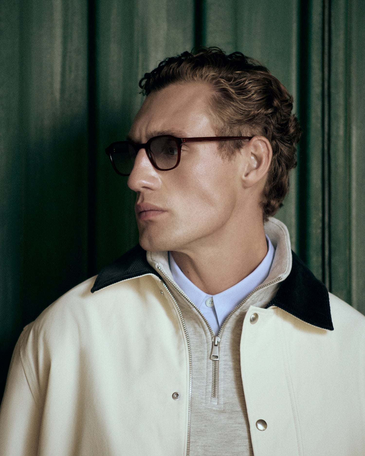 HENNING: Cuadrada Acetato Marrón sunglasses by ATLANT 13893