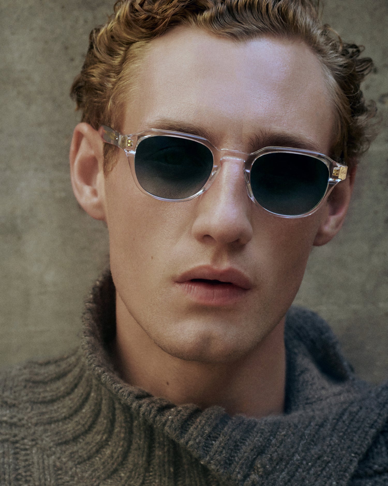PHILIP: Redondas Acetato Transparente sunglasses by ATLANT 13896
