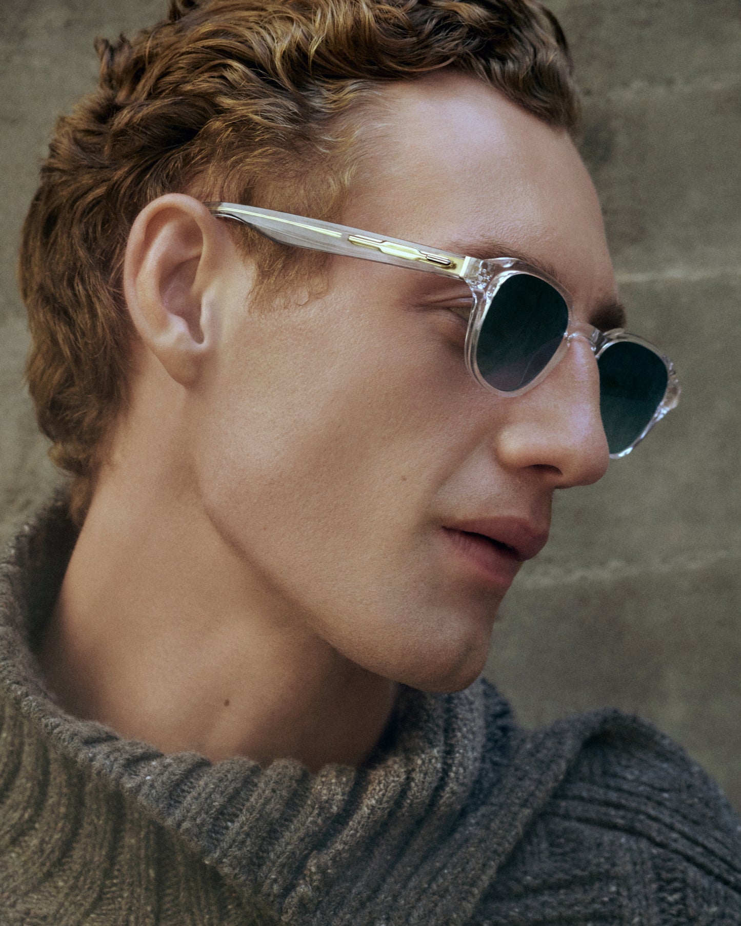 PHILIP: Redondas Acetato Transparente sunglasses by ATLANT 13897