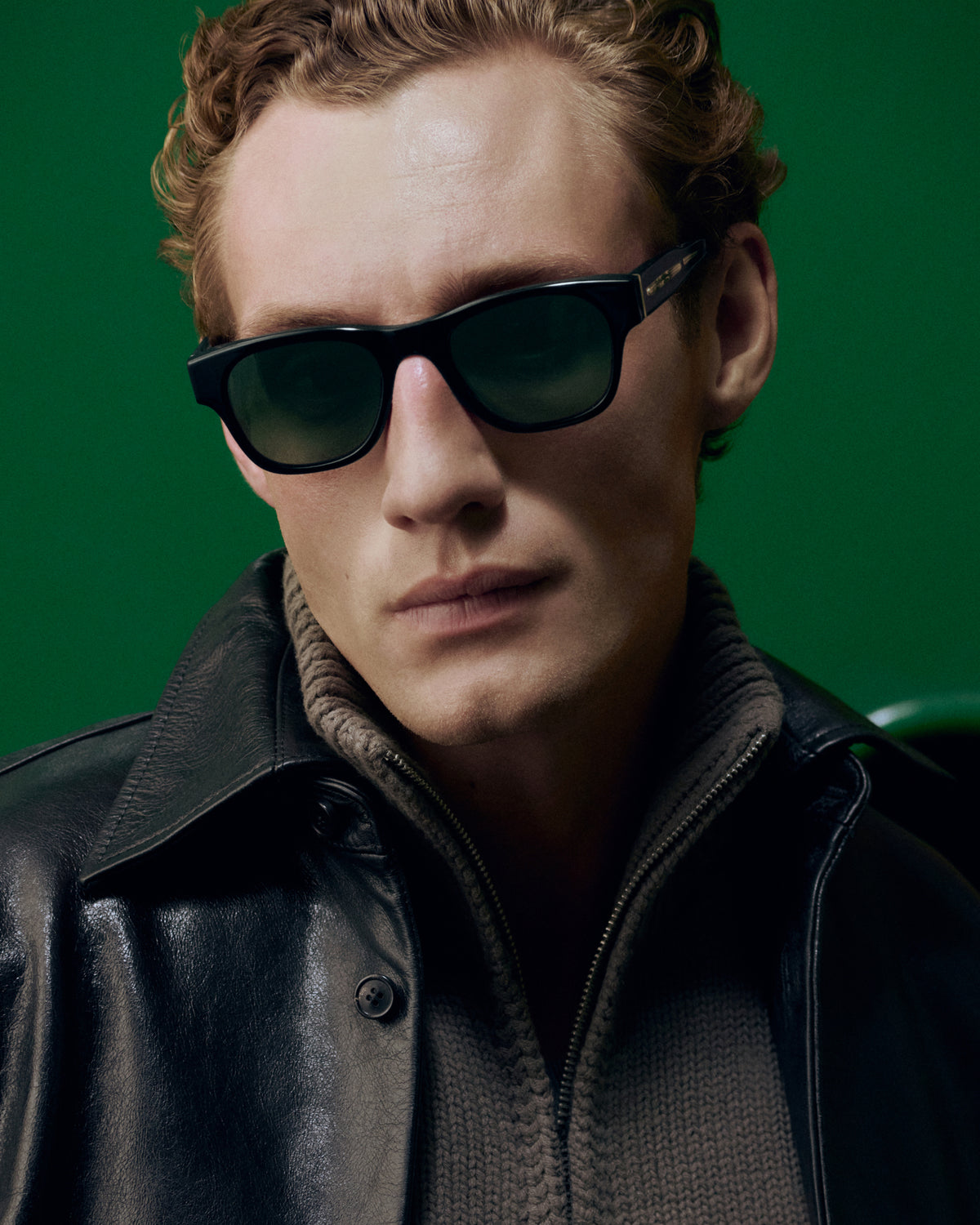 ADOLF: Cuadrada Acetato Noir sunglasses by ATLANT 13898