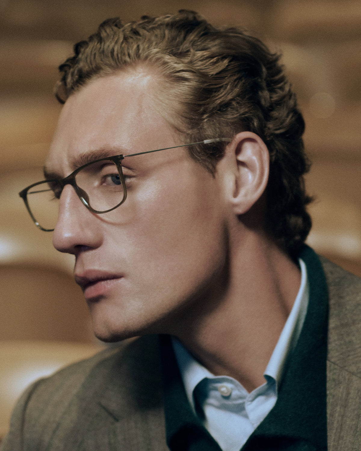 SOU: Rectangular Alyte Verde optical glasses by ATLANT 13903