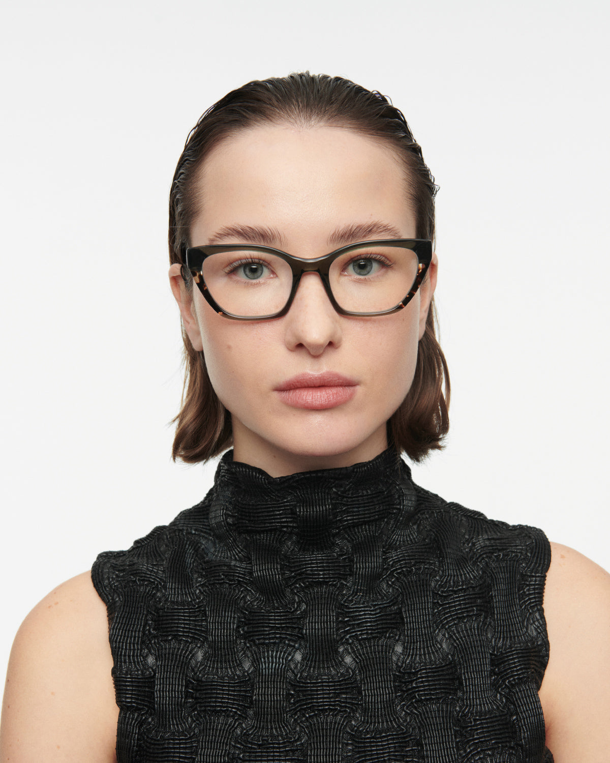 ZARA: Cat Eye Acetato Verde optical glasses by GIGI STUDIOS 7818