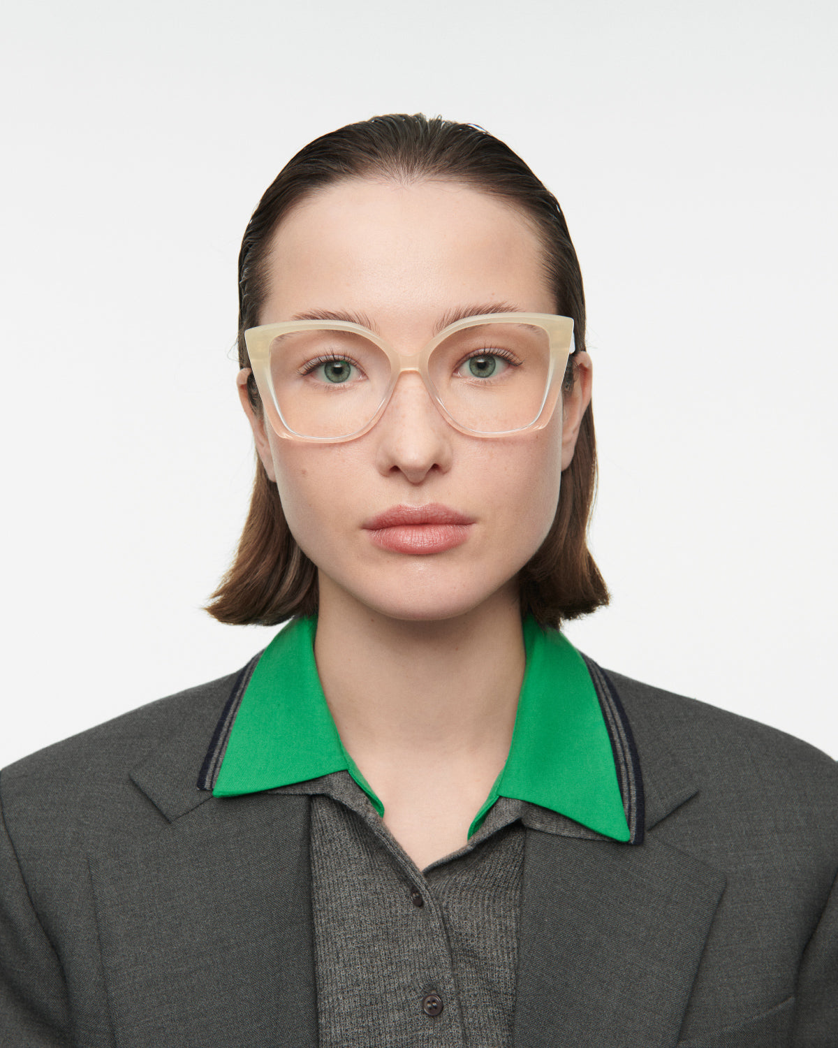 THRIVE 006: Cat Eye Acetato Marrón optical glasses by GIGI STUDIOS 7707