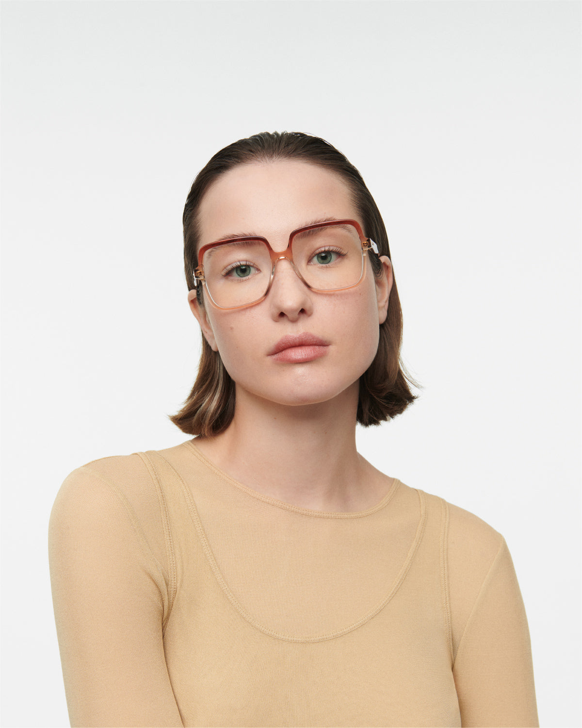 THRIVE 009: Cuadrada Acetato Orange optical glasses by GIGI STUDIOS 7717
