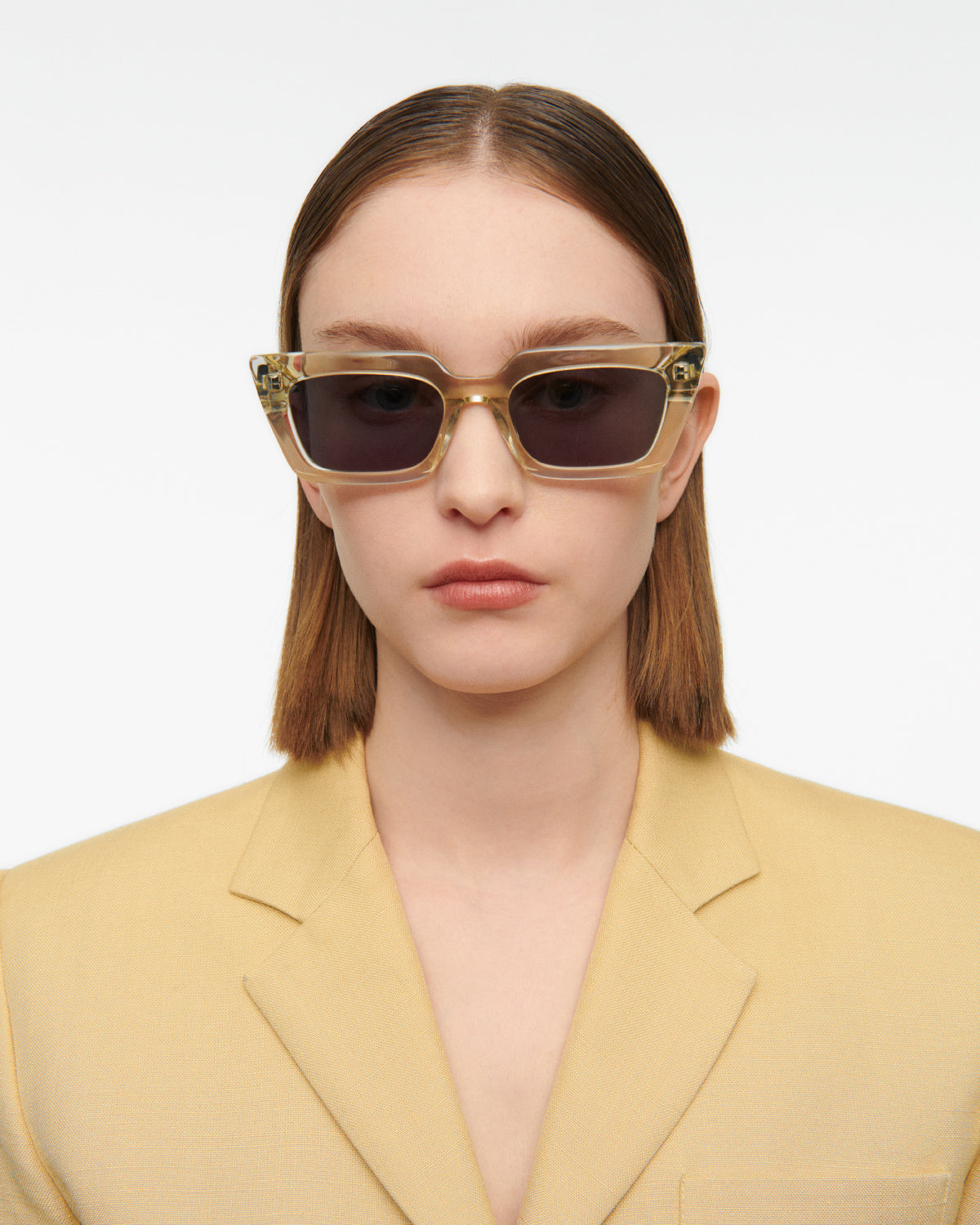 THRIVE 025: Cat Eye Acetato Blanco sunglasses by GIGI STUDIOS 7739