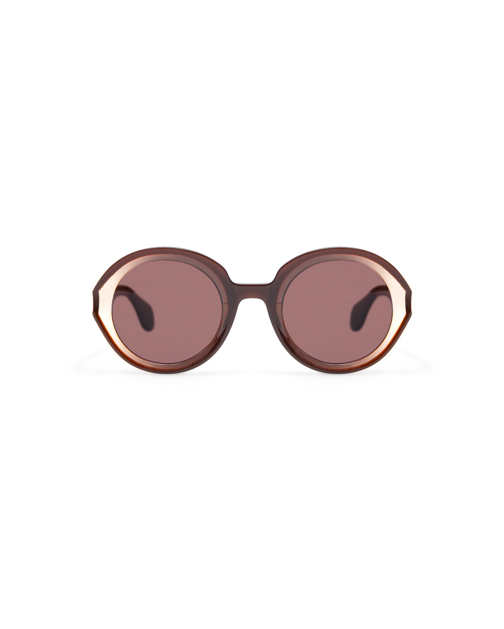 REVIVRE 46: Redondas Acetato Marrón sunglasses by GIGI STUDIOS 7924
