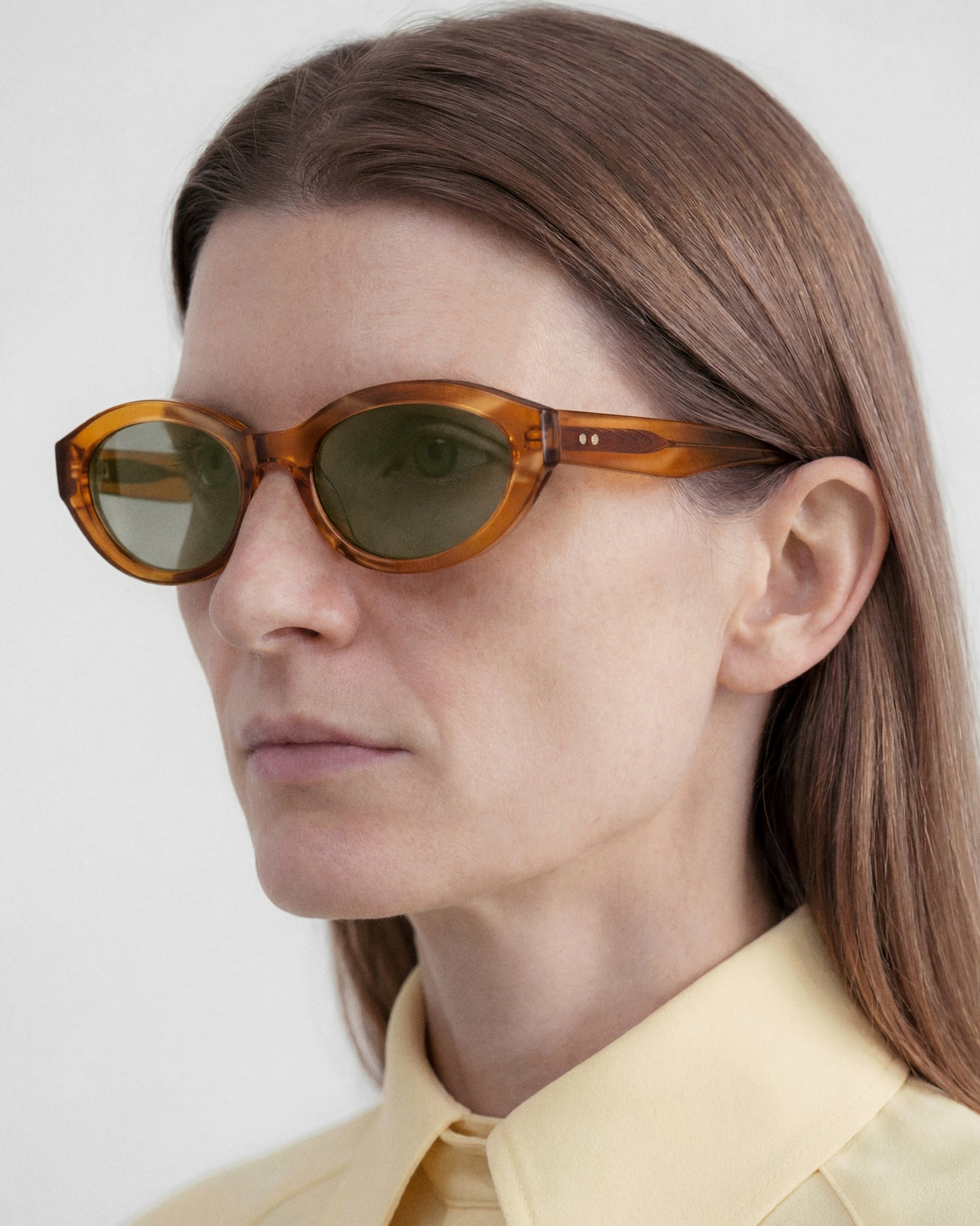 MILA: Tiny Acetato Marrón sunglasses by GIGI STUDIOS 14199
