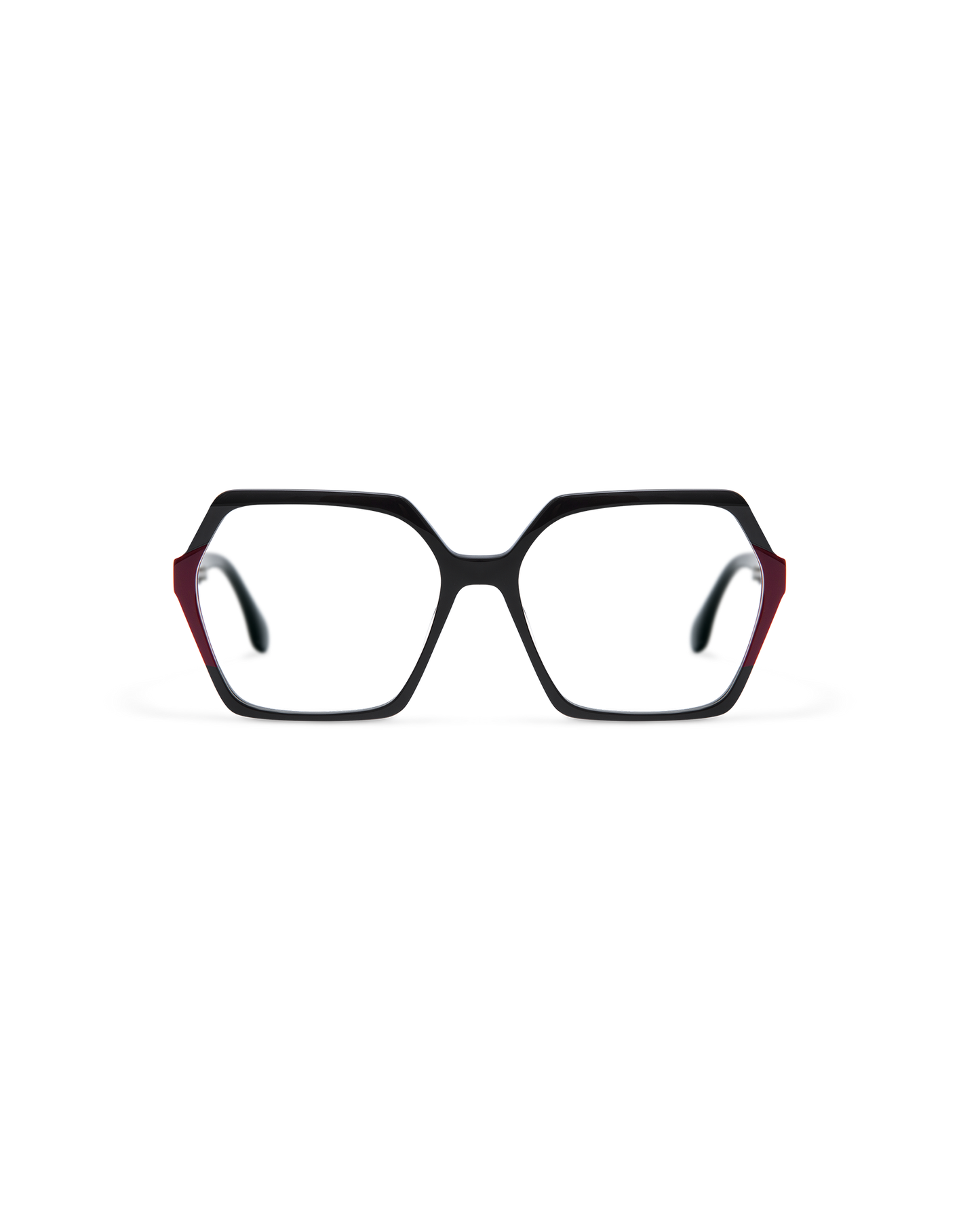 NADIRA: Geométricas Acetato Noir optical glasses by GIGI STUDIOS 13554