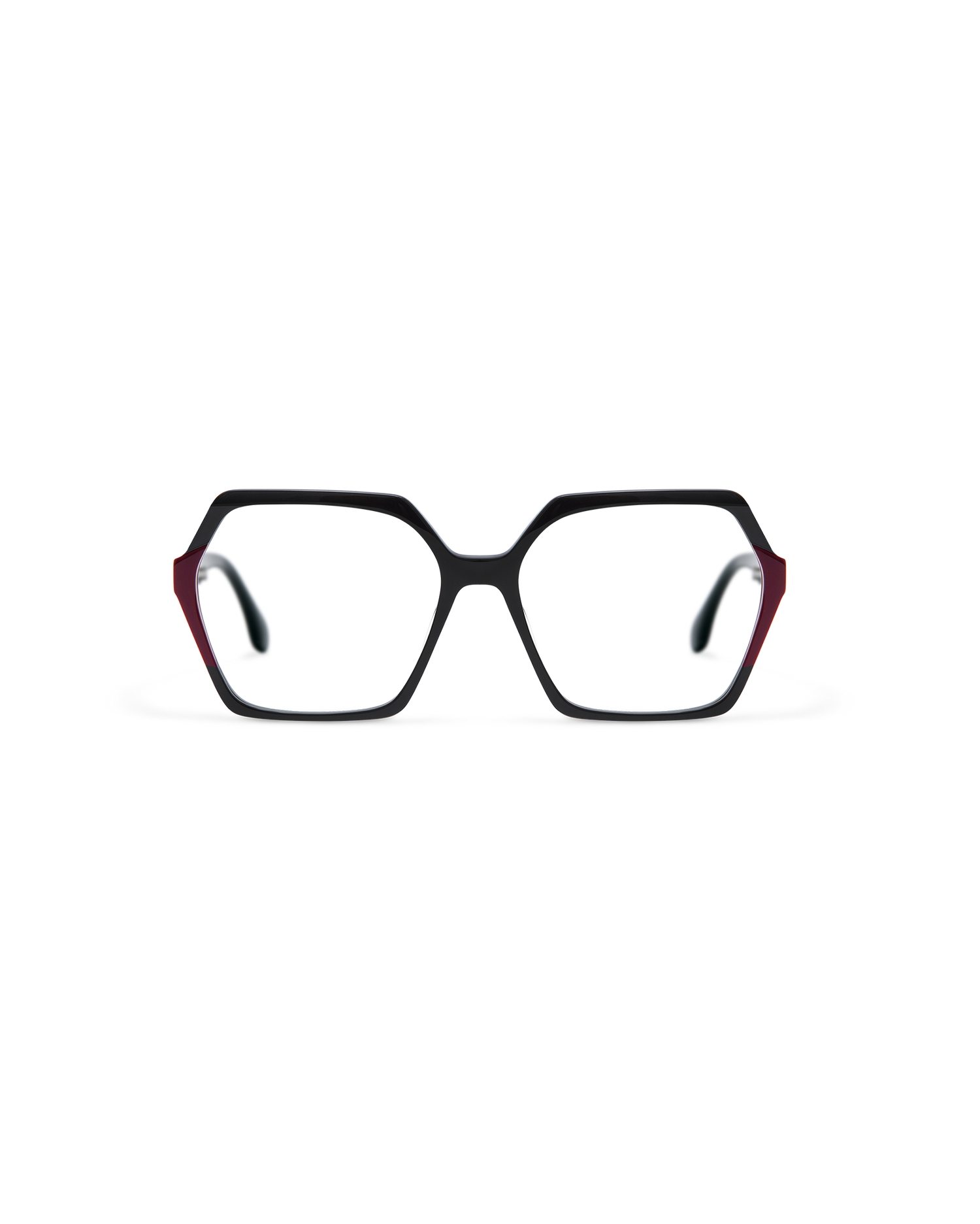 NADIRA: Geométricas Acetato Noir optical glasses by GIGI STUDIOS 13554