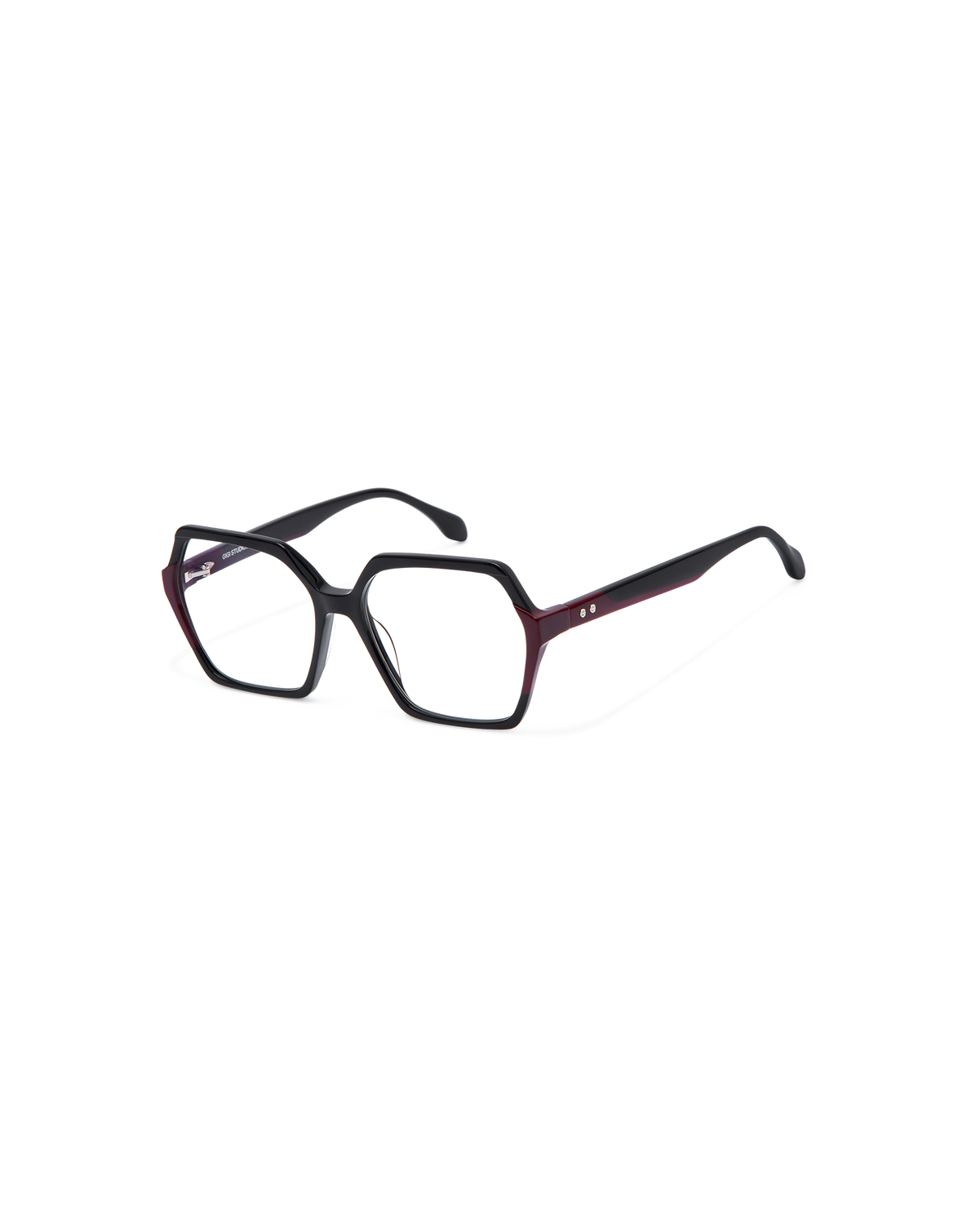 NADIRA: Geométricas Acetato Noir optical glasses by GIGI STUDIOS 13555