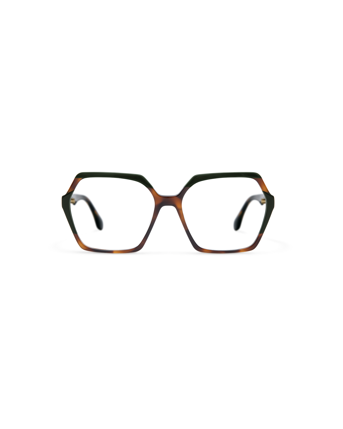 NADIRA: Geométricas Acetato Havana optical glasses by GIGI STUDIOS 13556