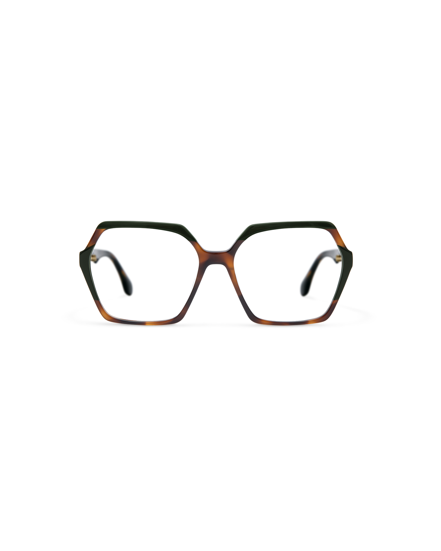 NADIRA: Geométricas Acetato Havana optical glasses by GIGI STUDIOS 13556