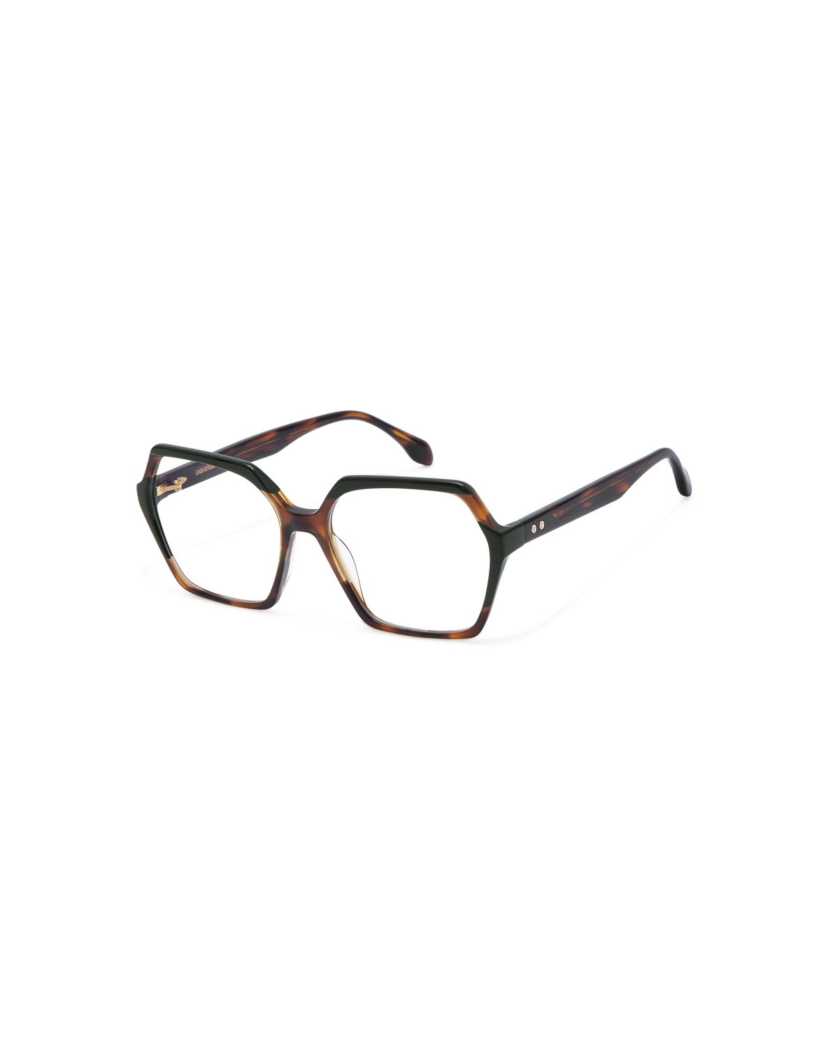 NADIRA: Geométricas Acetato Havana optical glasses by GIGI STUDIOS 13557