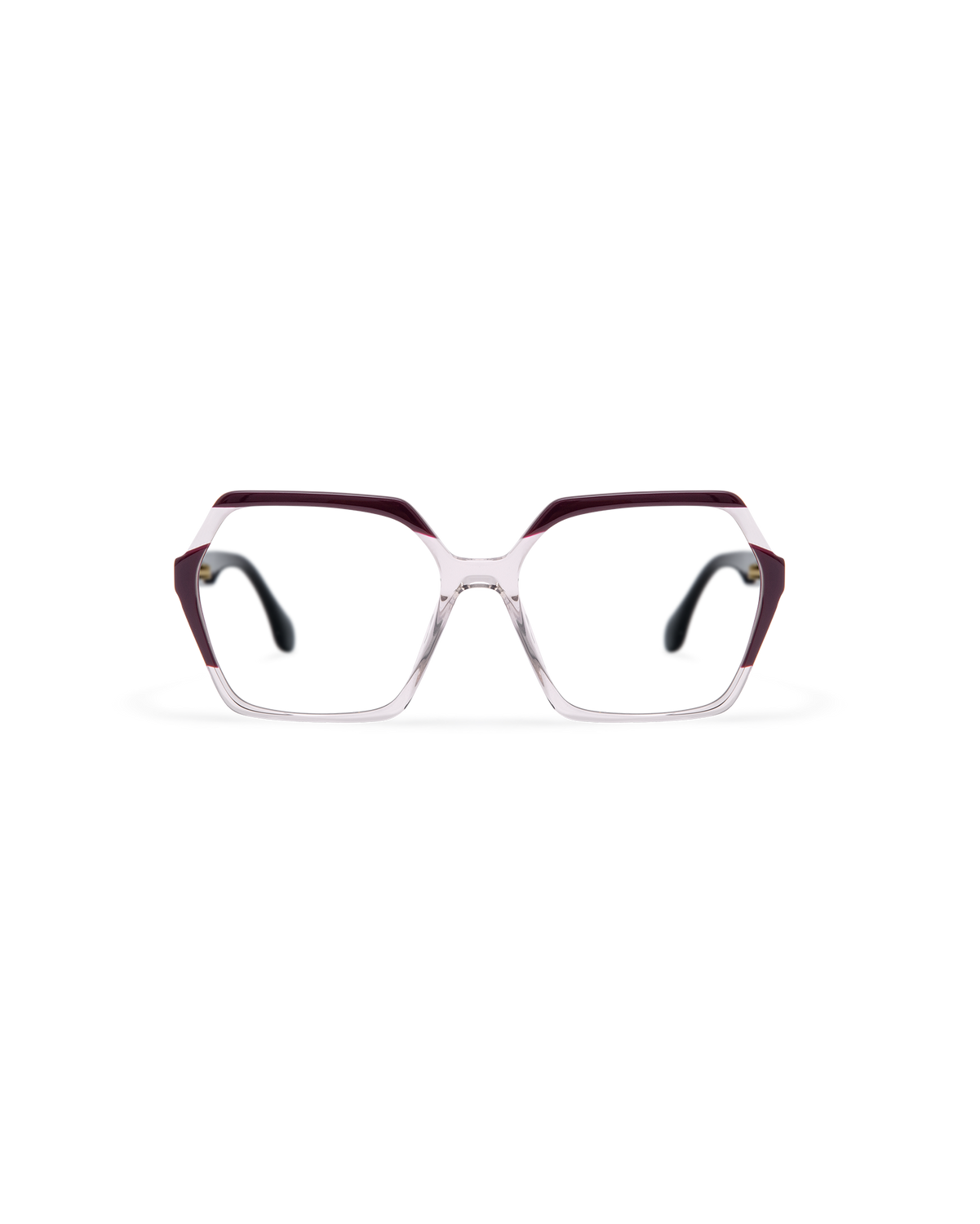NADIRA: Geométricas Acetato Marrón optical glasses by GIGI STUDIOS 13558
