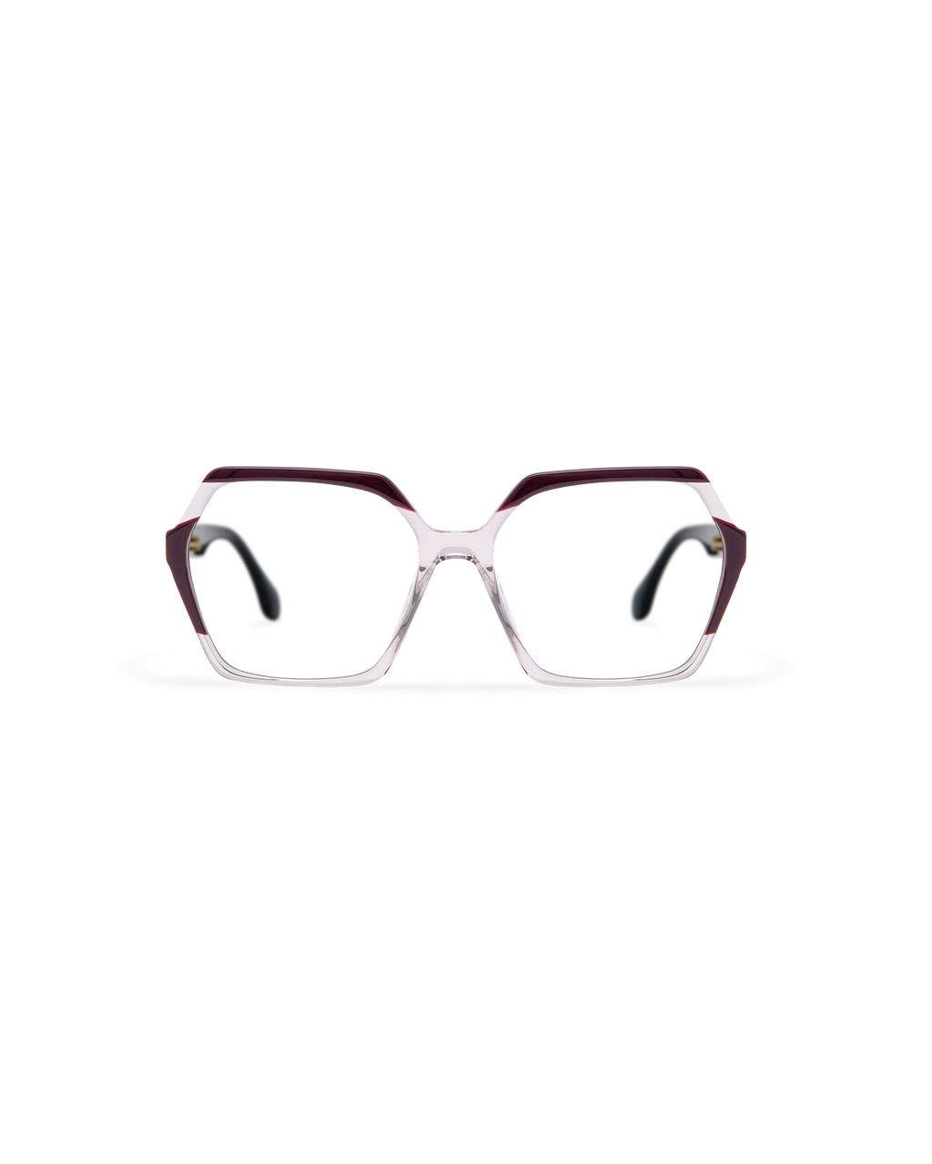 NADIRA: Geométricas Acetato Marrón optical glasses by GIGI STUDIOS 13558