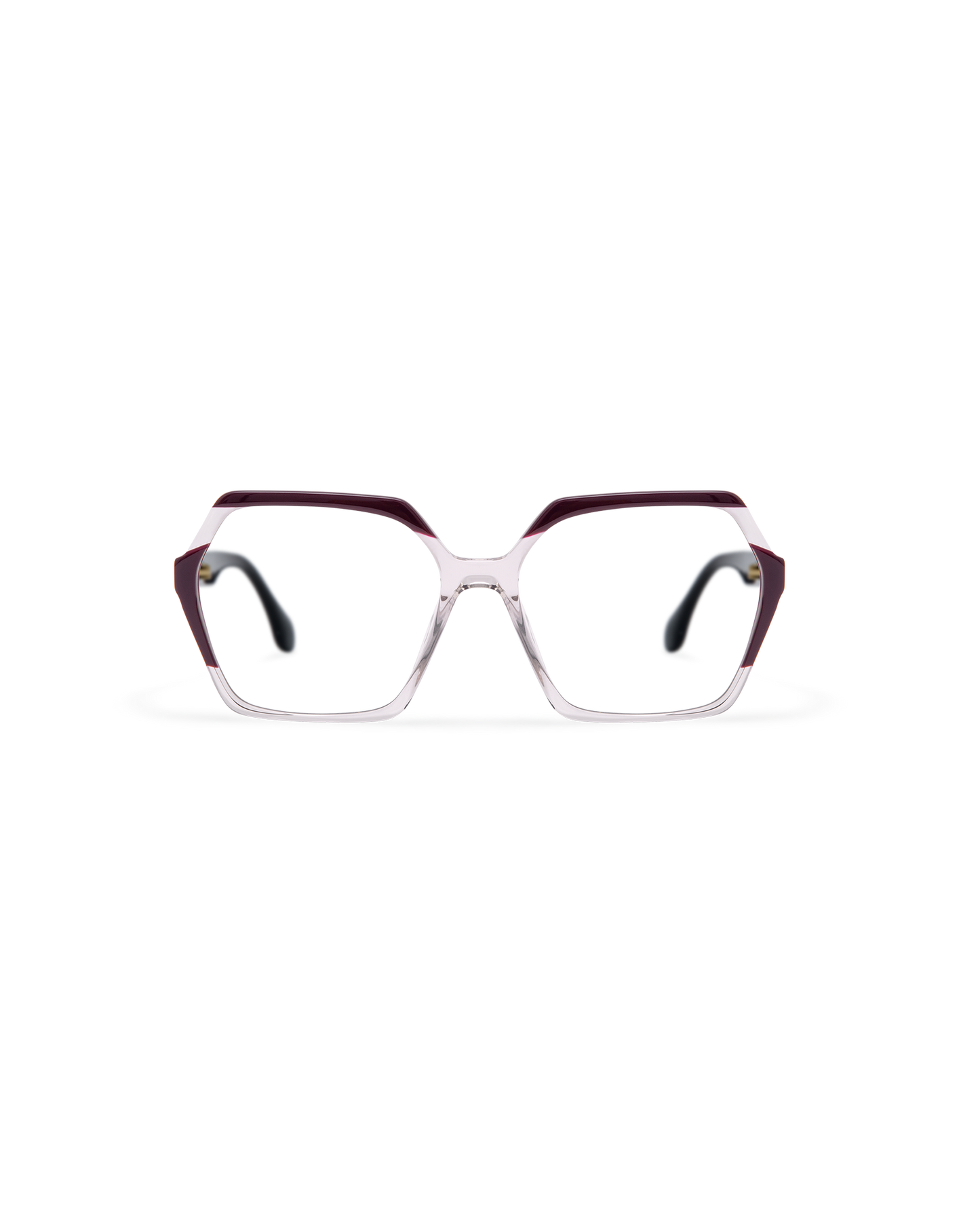 NADIRA: Geométricas Acetato Marrón optical glasses by GIGI STUDIOS 13558