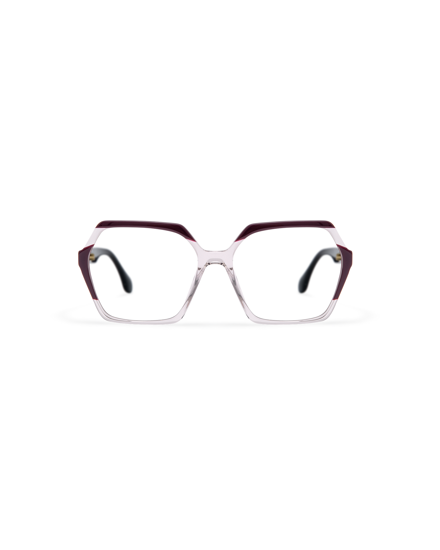 NADIRA: Geométricas Acetato Marrón optical glasses by GIGI STUDIOS 13558
