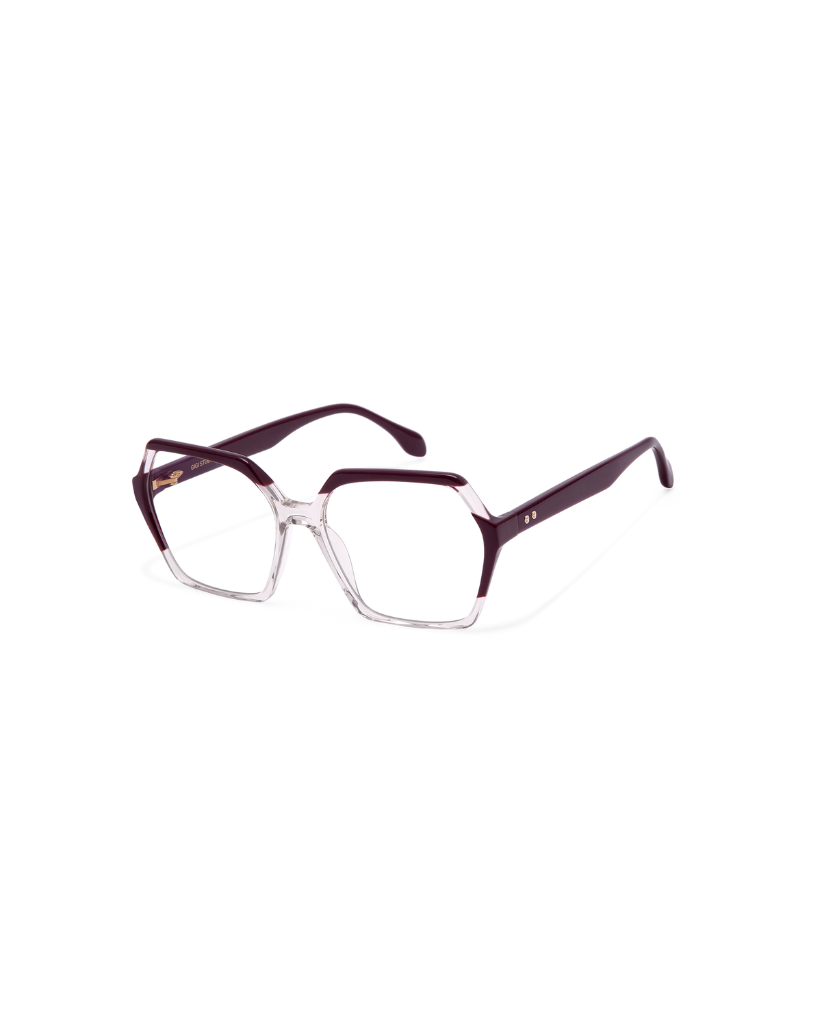 NADIRA: Geométricas Acetato Marrón optical glasses by GIGI STUDIOS 13559
