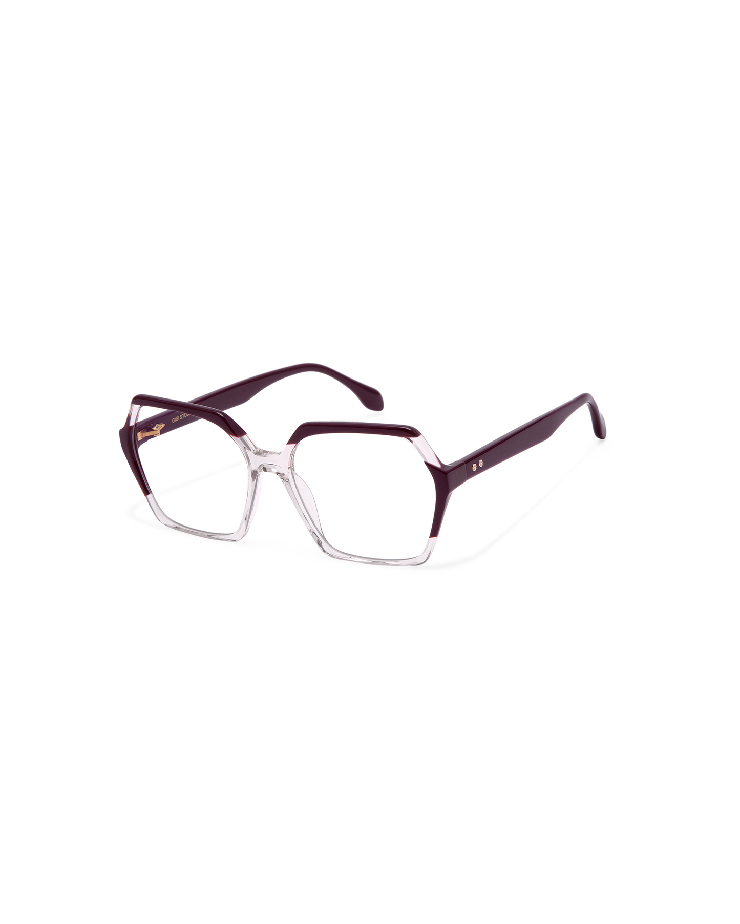 NADIRA: Geométricas Acetato Marrón optical glasses by GIGI STUDIOS 13559