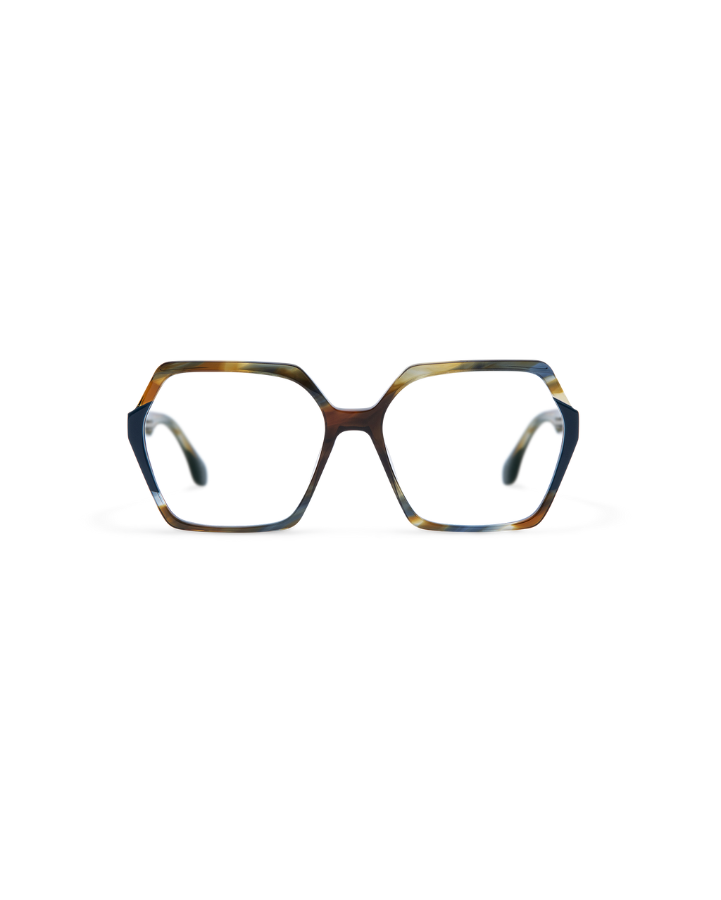 NADIRA: Geométricas Acetato Azul optical glasses by GIGI STUDIOS 13560