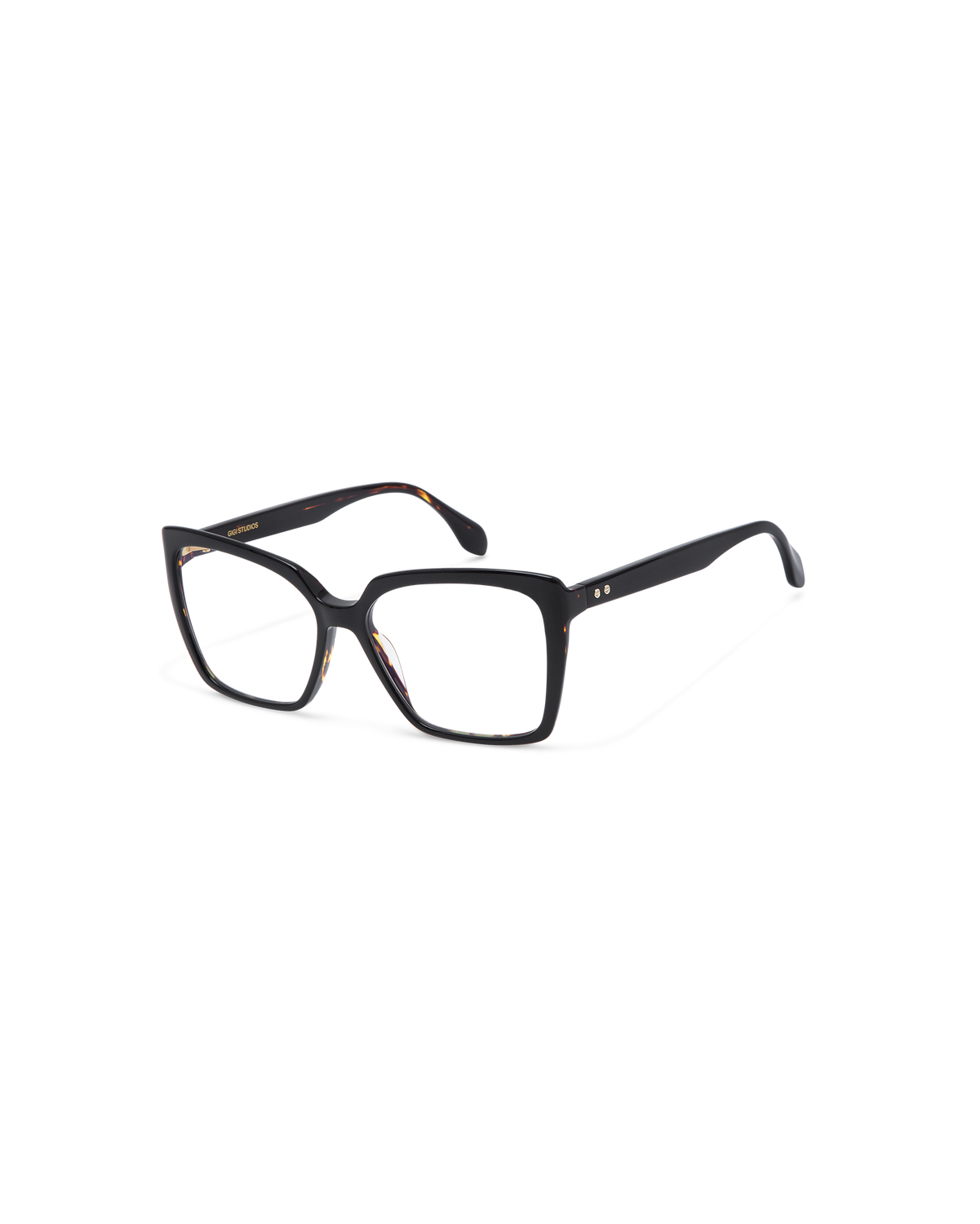 SAMIRA: Cat Eye Acetato Noir optical glasses by GIGI STUDIOS 13571