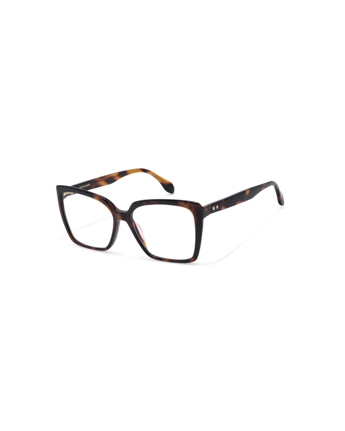 SAMIRA: Cat Eye Acetato Havana optical glasses by GIGI STUDIOS 13573