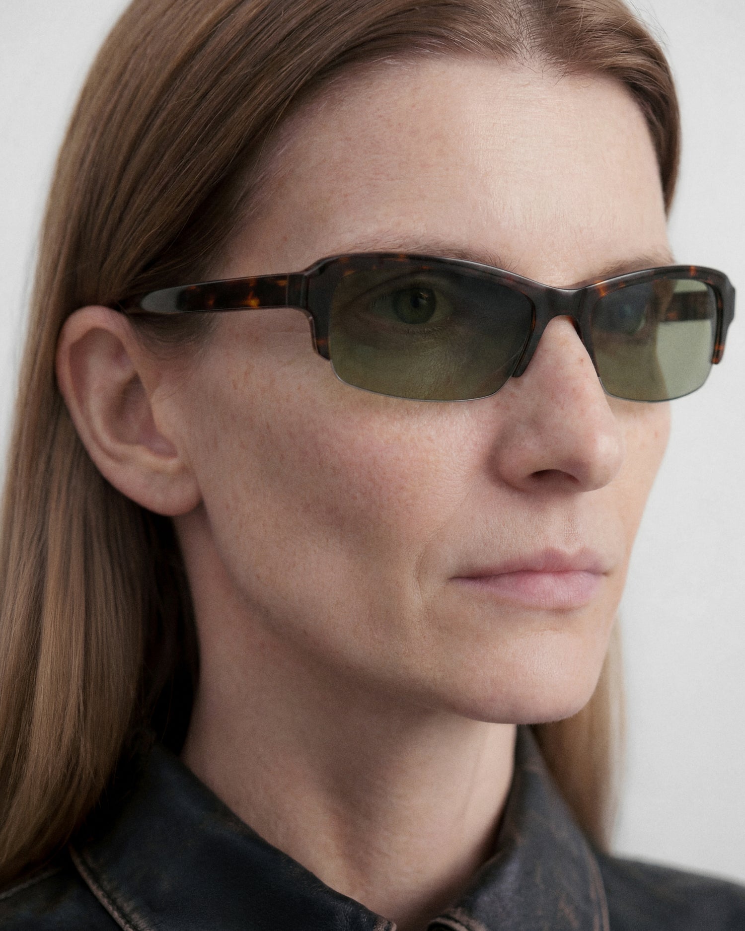 SAVINE: Tiny Acetato Havana sunglasses by GIGI STUDIOS 14221